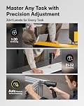 HOTO 16V Perceuse électrique sans brosse, 50 N·m Haute Torque avec Affichage intelligent en mode Auto et LED Lumière, 10 Des Bits, 5 Perceuses, 3/8.00 Keyless Chuck, deux modes de travail, parfait pour les réparations et les projets à domicile