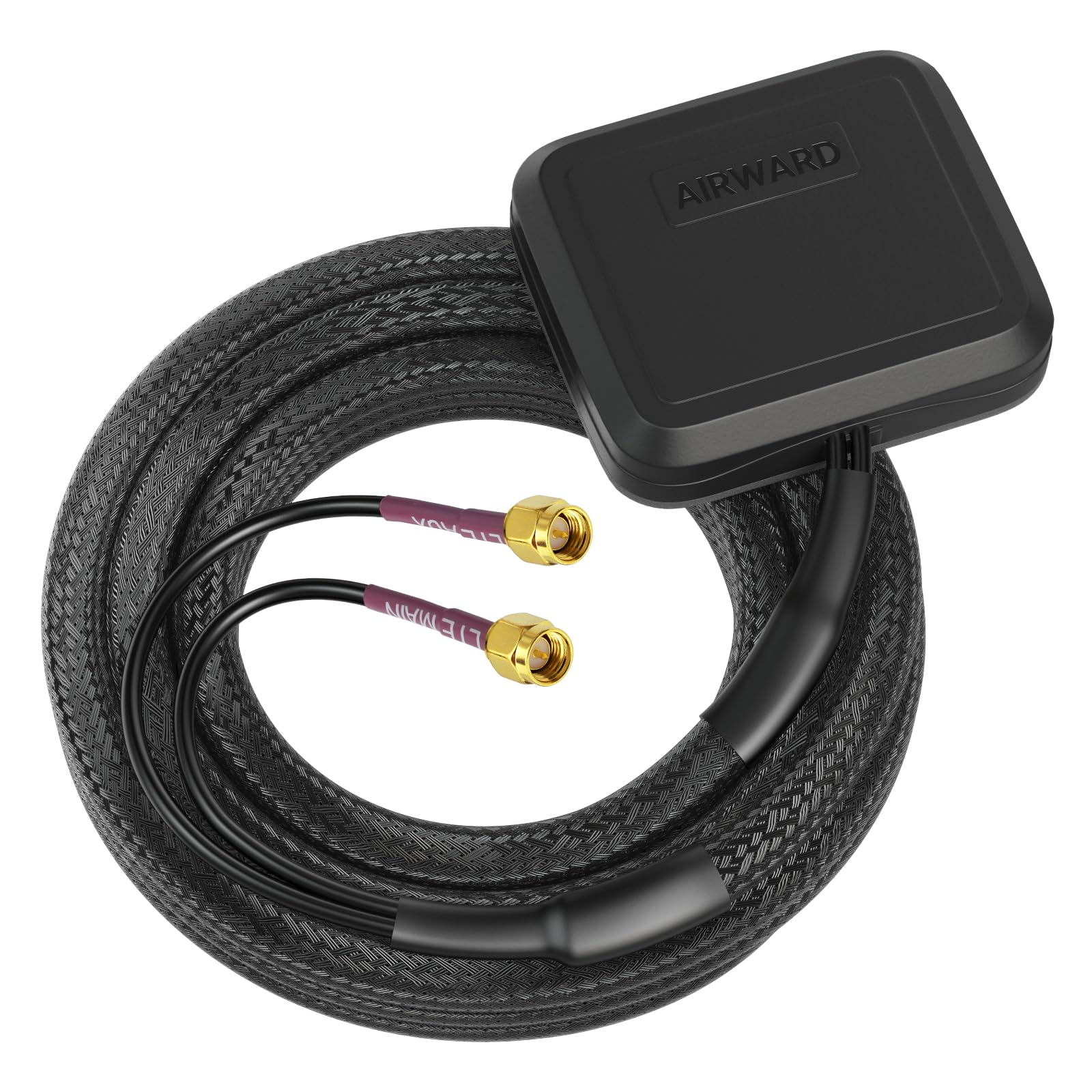 Superbat Antenne MIMO 4G LTE Ultra Plate Omnidirectionnelle avec Double Connecteur SMA Mâle Compatible avec Les Routeurs 4G LTE