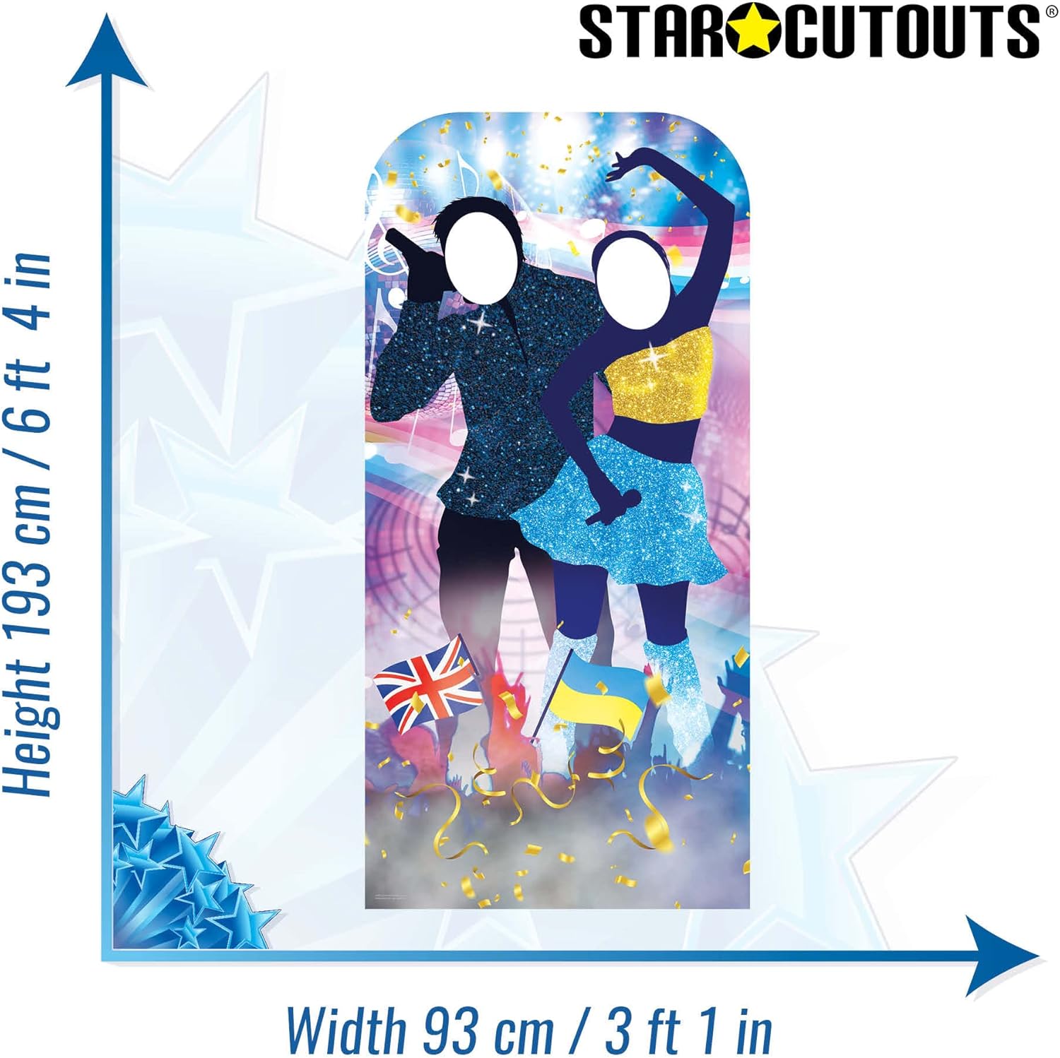 Star Cutouts SC4271 Song Contest Stand in Cardboard Cut Out with Mini