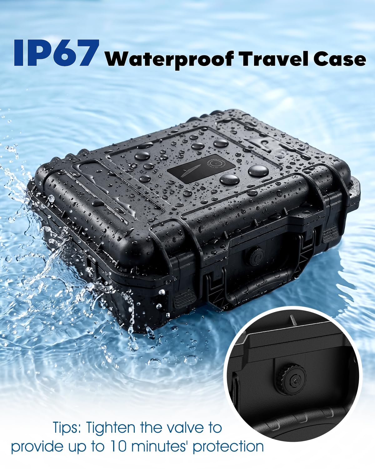 Starlink Mini Case, IP67 impermeabile custodia da viaggio rigida con schiuma EVA antiurto, con maniglia portatile, adatta per Starlink Mini e accessori per camper, campeggio, avventure