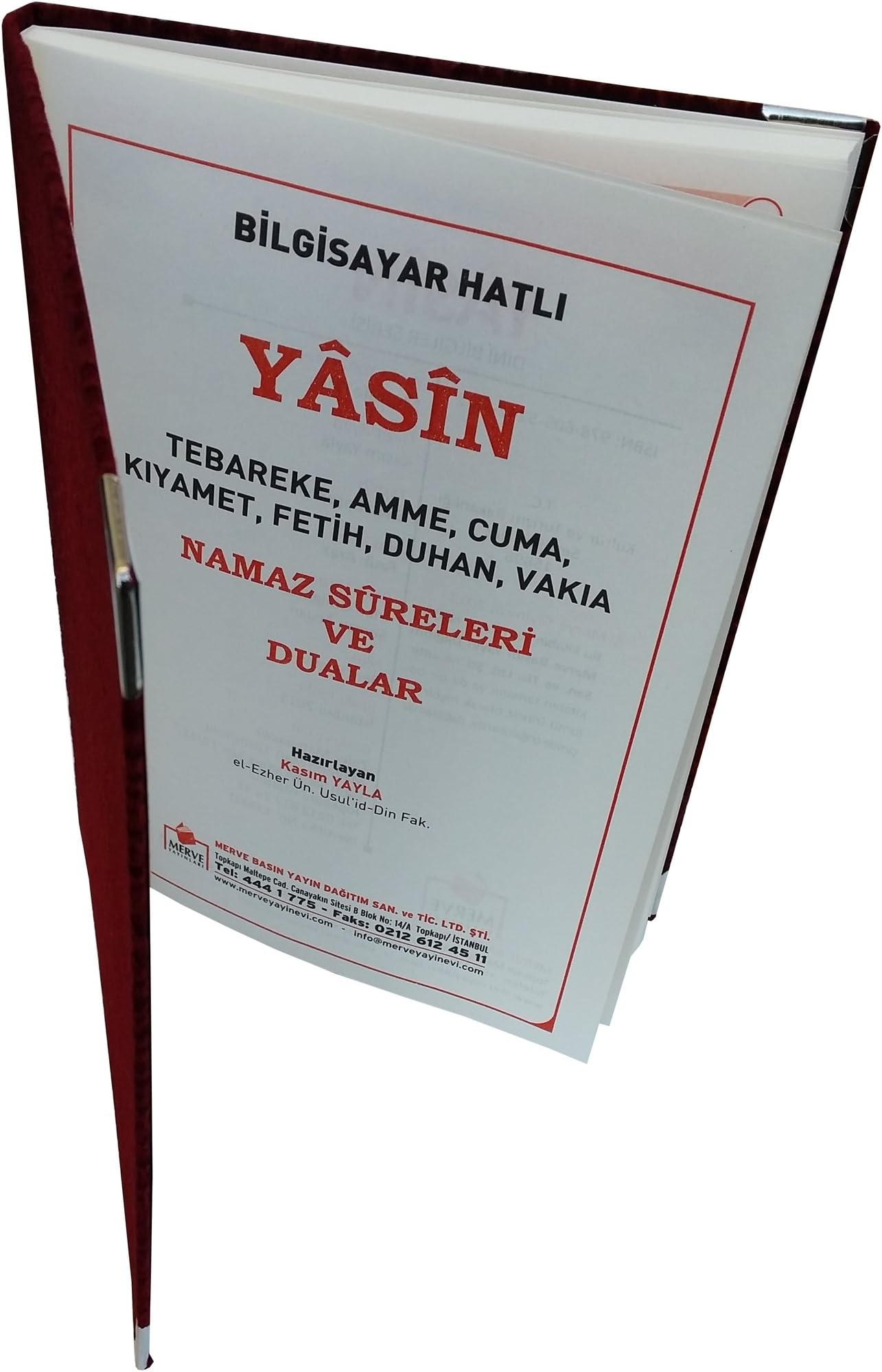 Bilgi Sayar Hatli Yasin Namaz Sureleri VE Dualar 20 'Li Set (17 x 24 cm)