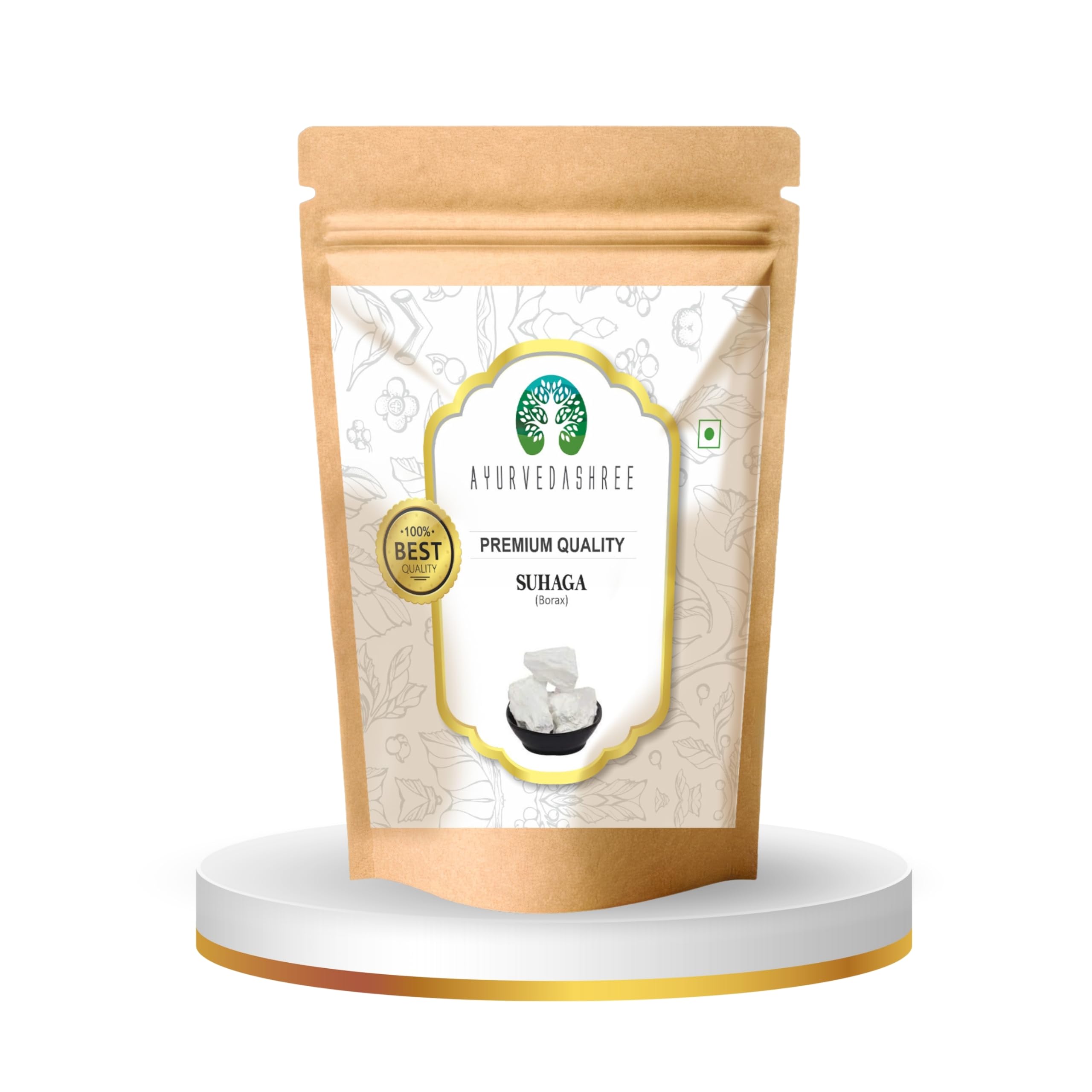 AYURVEDASHREE Suhaga (Crystals) 50gm | Borax | Sodium Borate | Tankan Bhasma