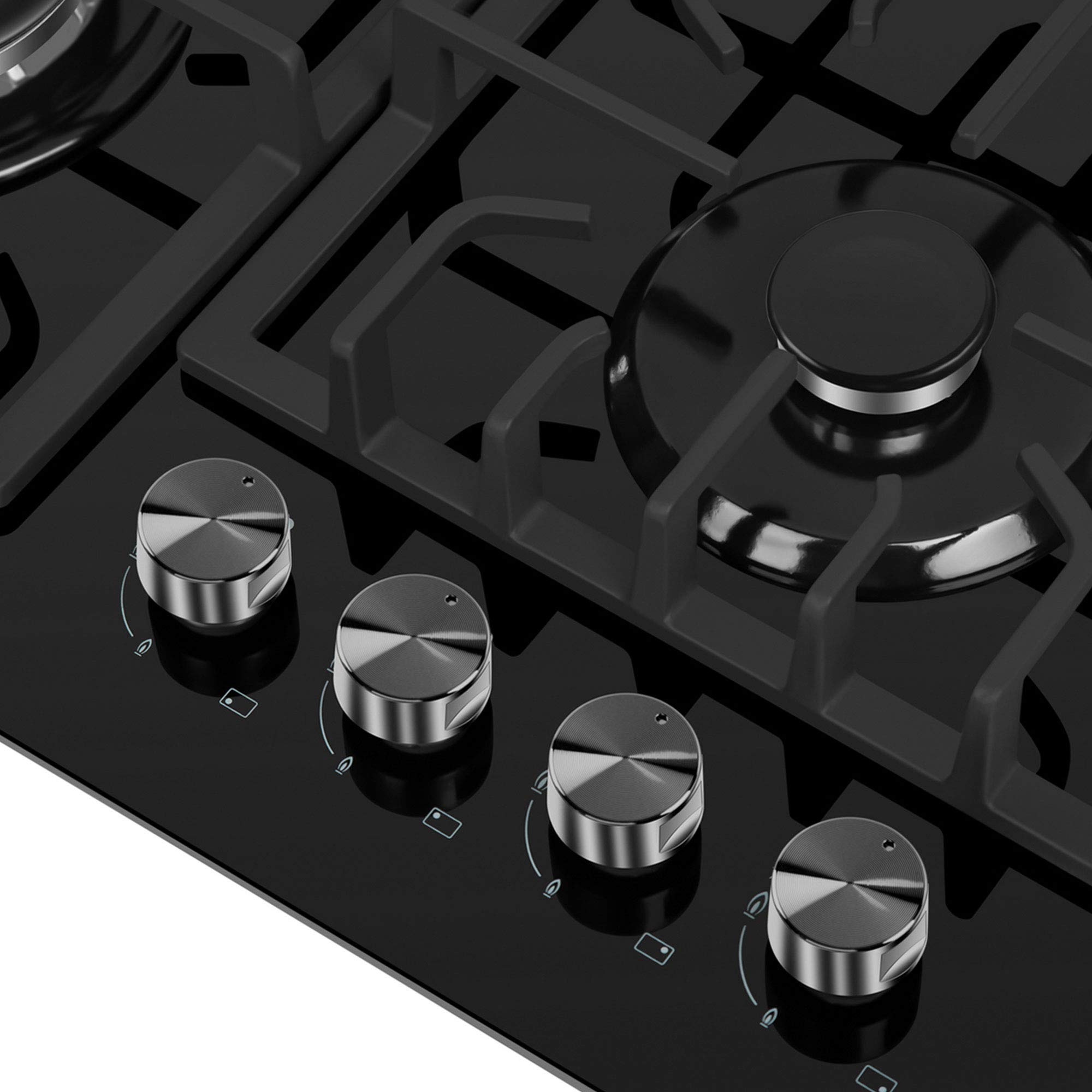 Empava 24 in. Gas Stove Cooktop with 4 Sealed BurnersHeavy Duty