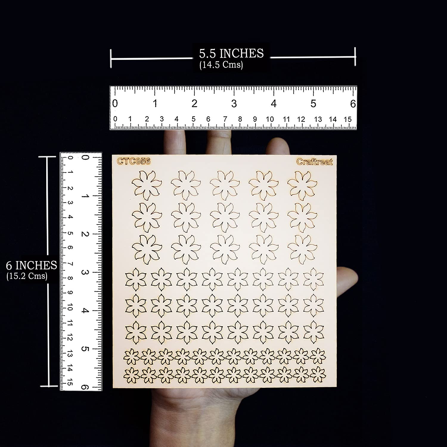 CrafTreat Christmas Laser Cut Chipboard Embellishments – 5.5x6 Inch Vintage White Craft Sheets For Card Making & Scrapbooking
