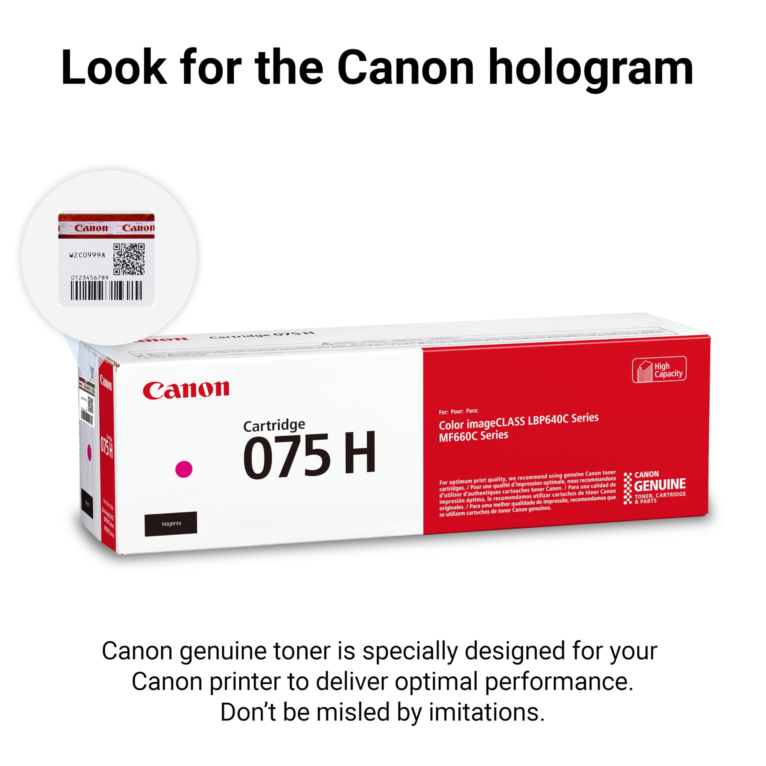 Amazon.com: Canon Genuine 075 Magenta High Capacity Toner