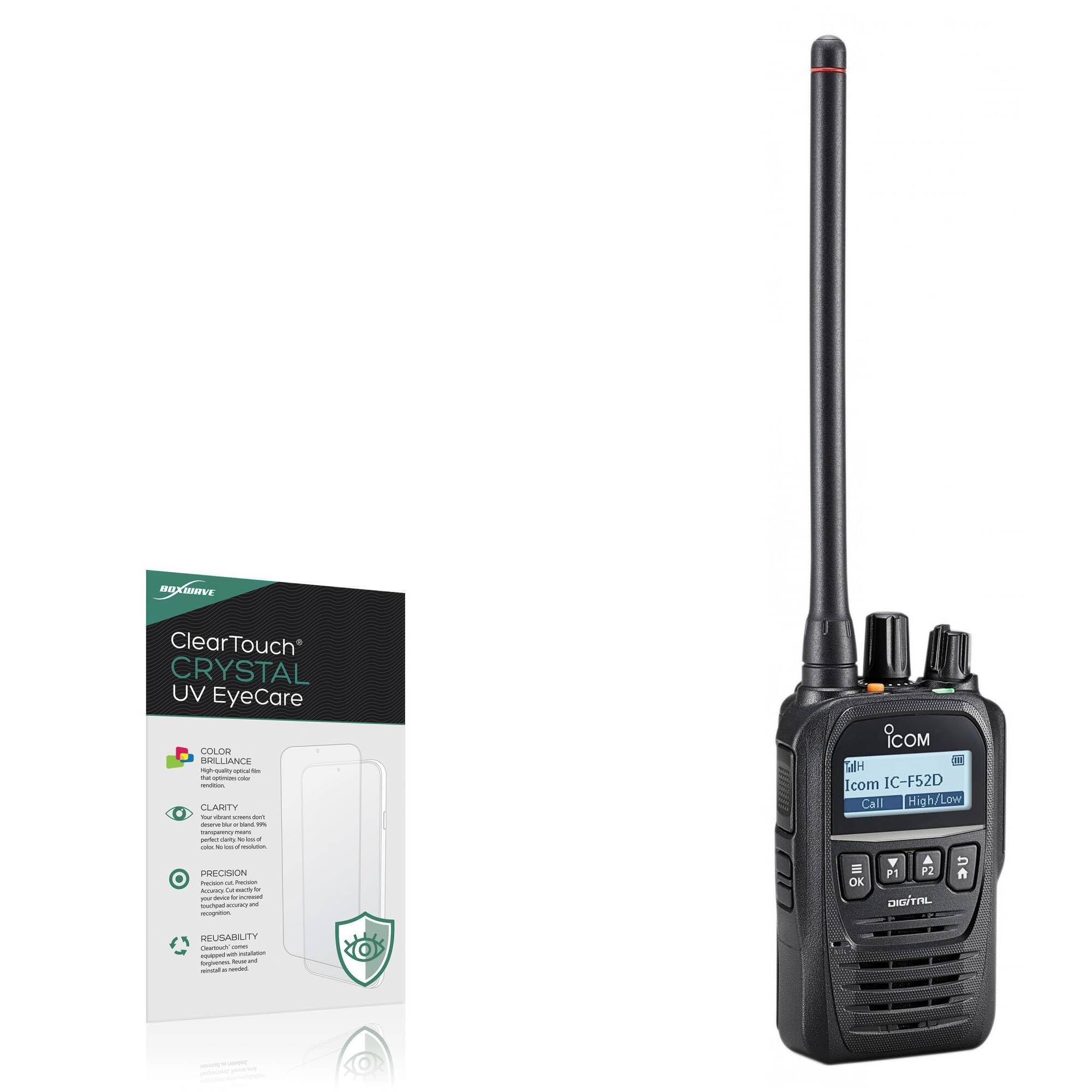 BoxWave Screen Protector Compatible With Icom F52D - ClearTouch Crystal Anti-UV EyeCare (2-Pack), Filters out Harmful Blue Light Reduce Fatigue