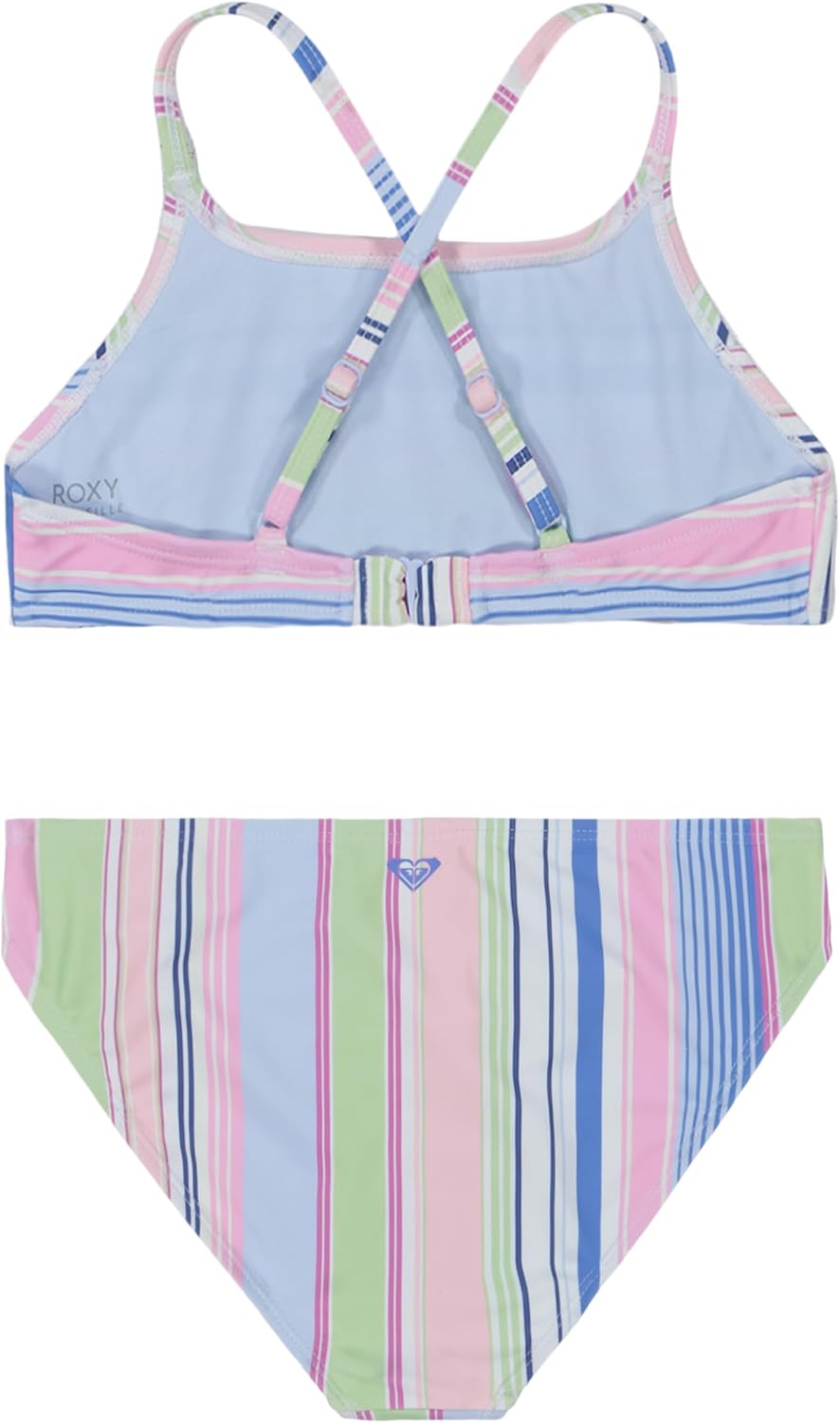 Roxy Girls' Two-Piece Bikini Swimsuit Set, UPF 50+ Sun Protection, Quick-Dry... - Picture 28 of 44