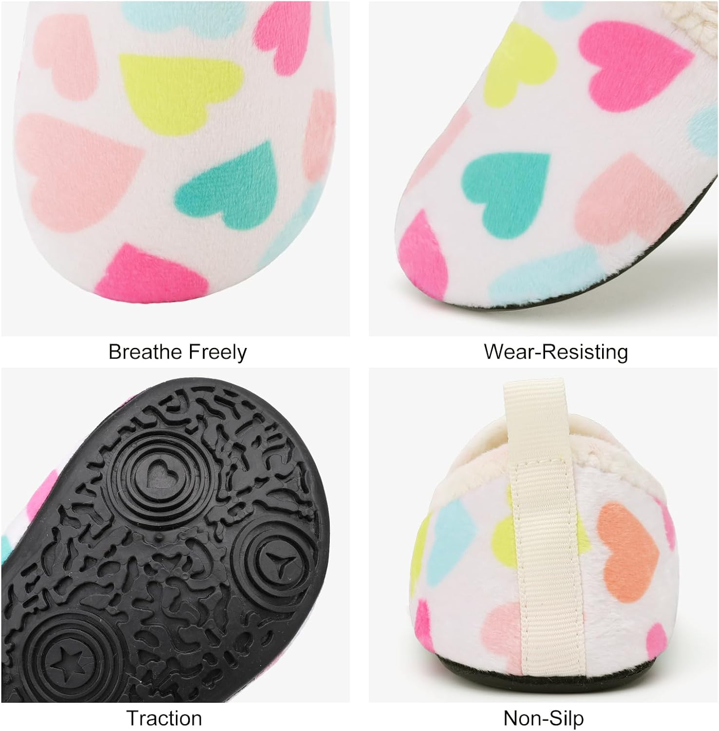 L-RUN Toddler Boys Girls House Slippers Indoor Home Shoes Warm Slipper Socks for Kids Baby Soft Winter Warm Walking Shoes - Image 6