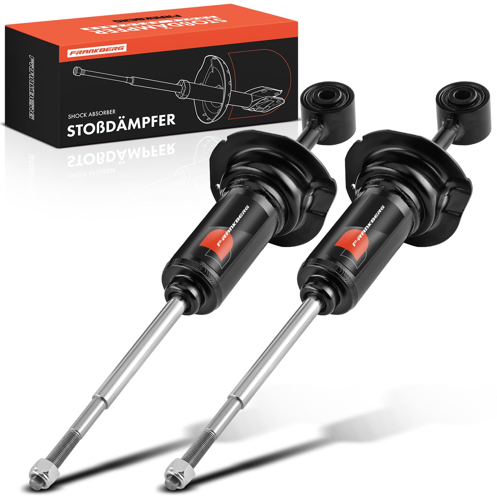 Frankberg 2 amortiguadores delanteros 382 mm presión de gas 341461 | Compatible con: Pathfinder III R51, Navara D40 NP300