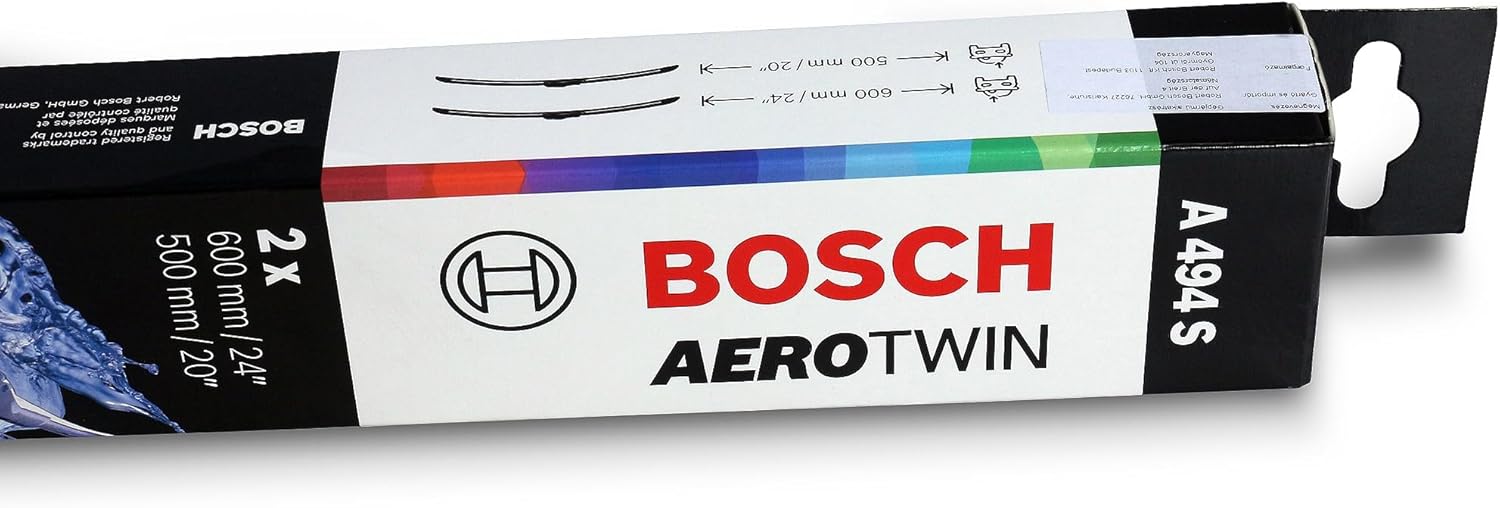 bosch 3397014494 aerotwin oe replacement wiper blades driver & passenger side - set of 2 (24" & 20") combo pack (24" & 20") valeo top lock 5