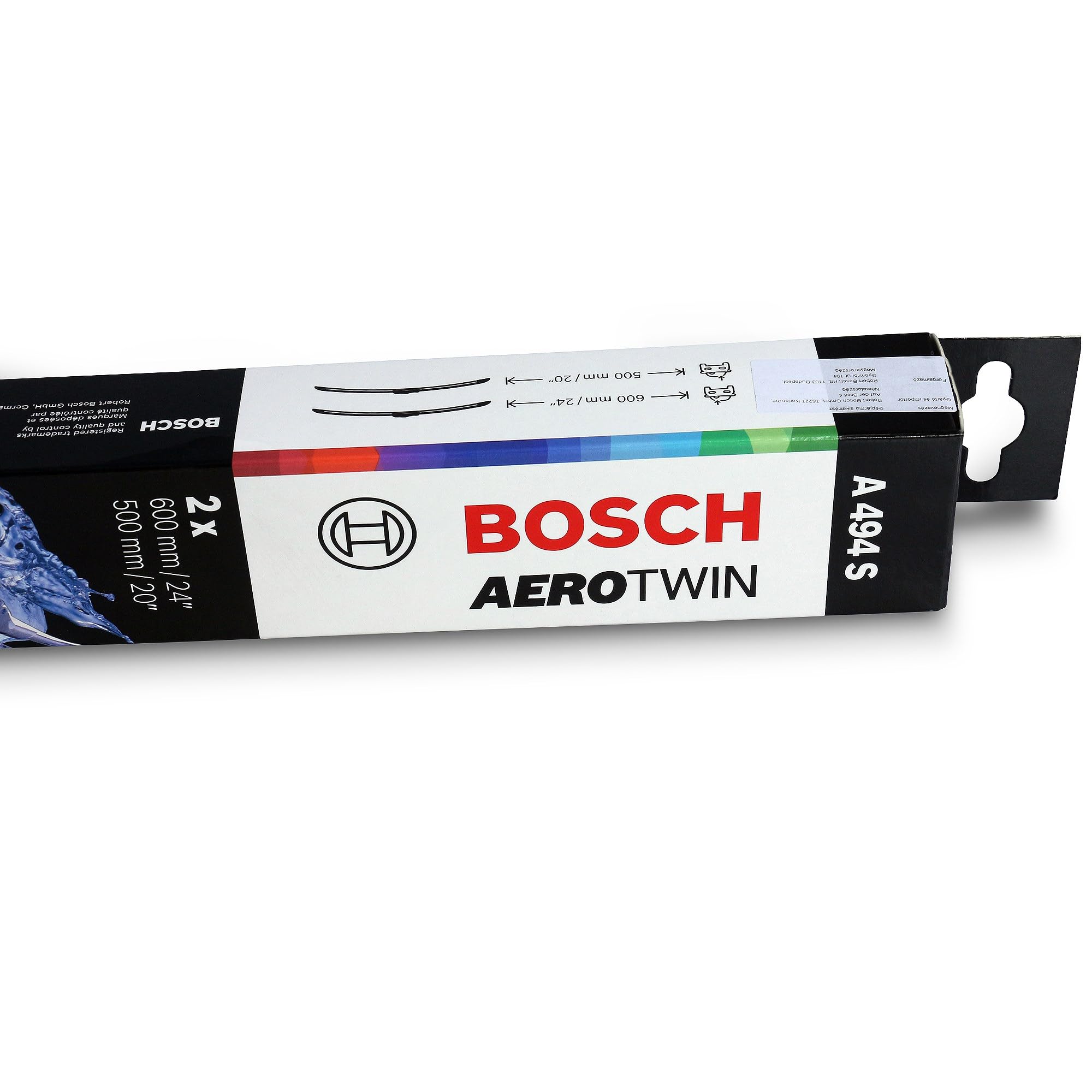 Bosch Aerotwin A094S – Set Tergicristalli Flat 625mm E 425mm (Anteriori) – Tecnologia Power Protection Plus