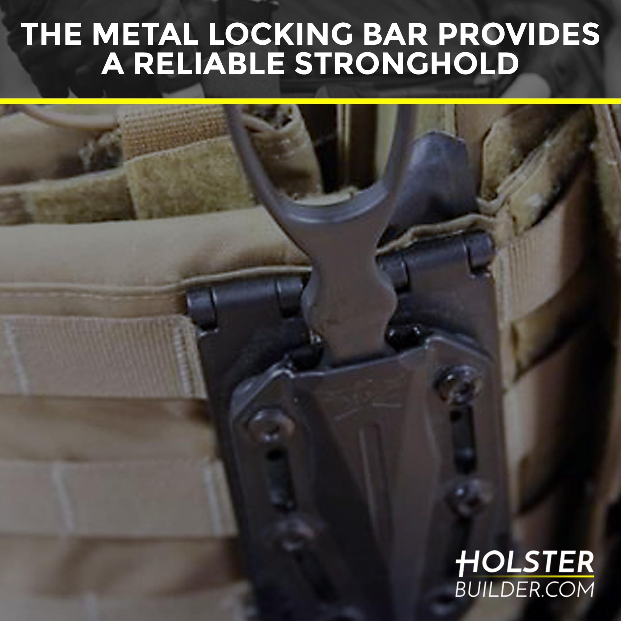 Molle Attachment – Quick Locking Belt Clip with Mounting Hardware for Holsters, Mag Pouches, Knife Sheaths, Vests – Available in Size (1", 2", 3", 5") & Pack (2 & 4) – 1 inch 2 Pack