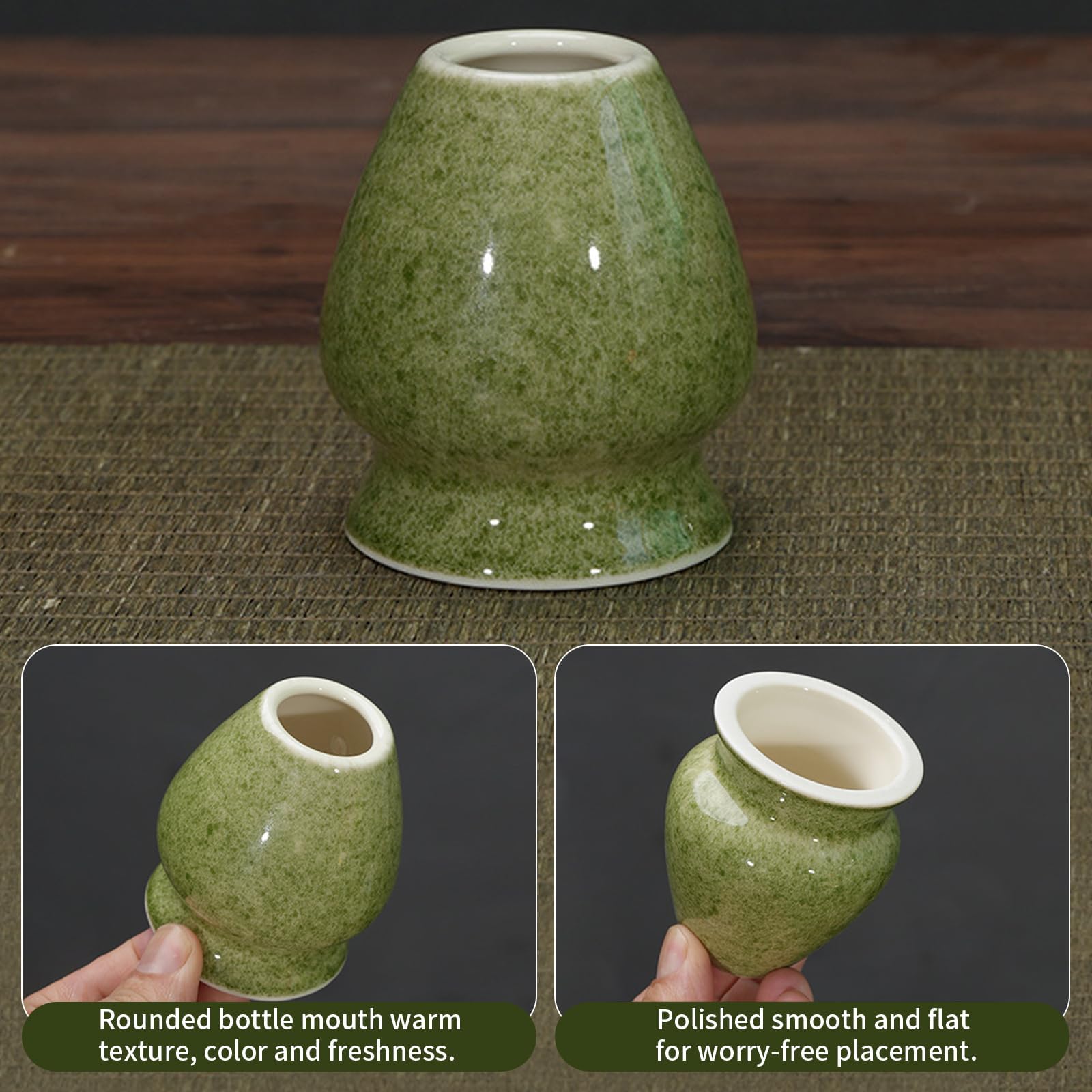 A5,7er Set, Ensemble de Matcha,Ensemble de Rine de Matcha, kit de Matcha en céramique, Accessoires Japonais pour la cérémonie de Matcha Cérémonie de thé Green Matcha Classique
