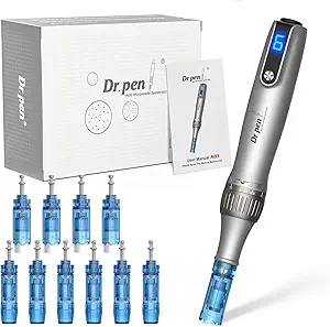 BIKTIC Dr.Pen Ultima M8S Microneedling Pen,Professional Wireless Microneedling Pen,Adjustable Micro Needling Pen Skin Care Tool Kit for Face and Body,4pcs 18pin+2pcs 36pin+2pcs 42pin+2pcs Nano