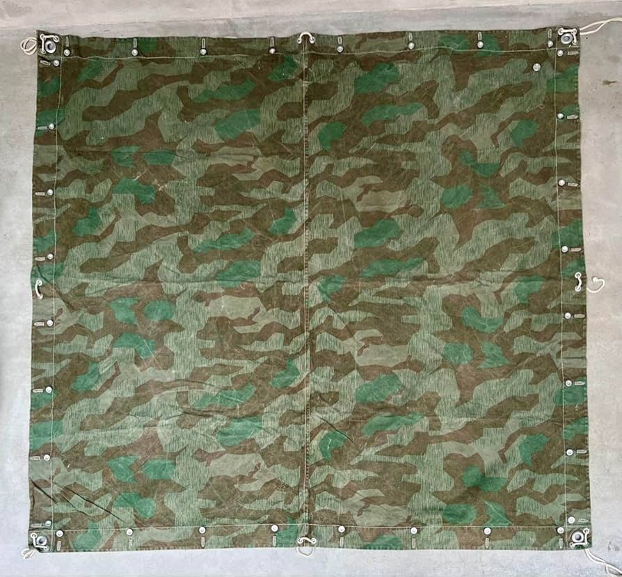 ①スイス軍　軍幕　美良品　ストック品　1枚 入手困難❗️極美‼️スイス軍幕 アルペンカモ 1枚