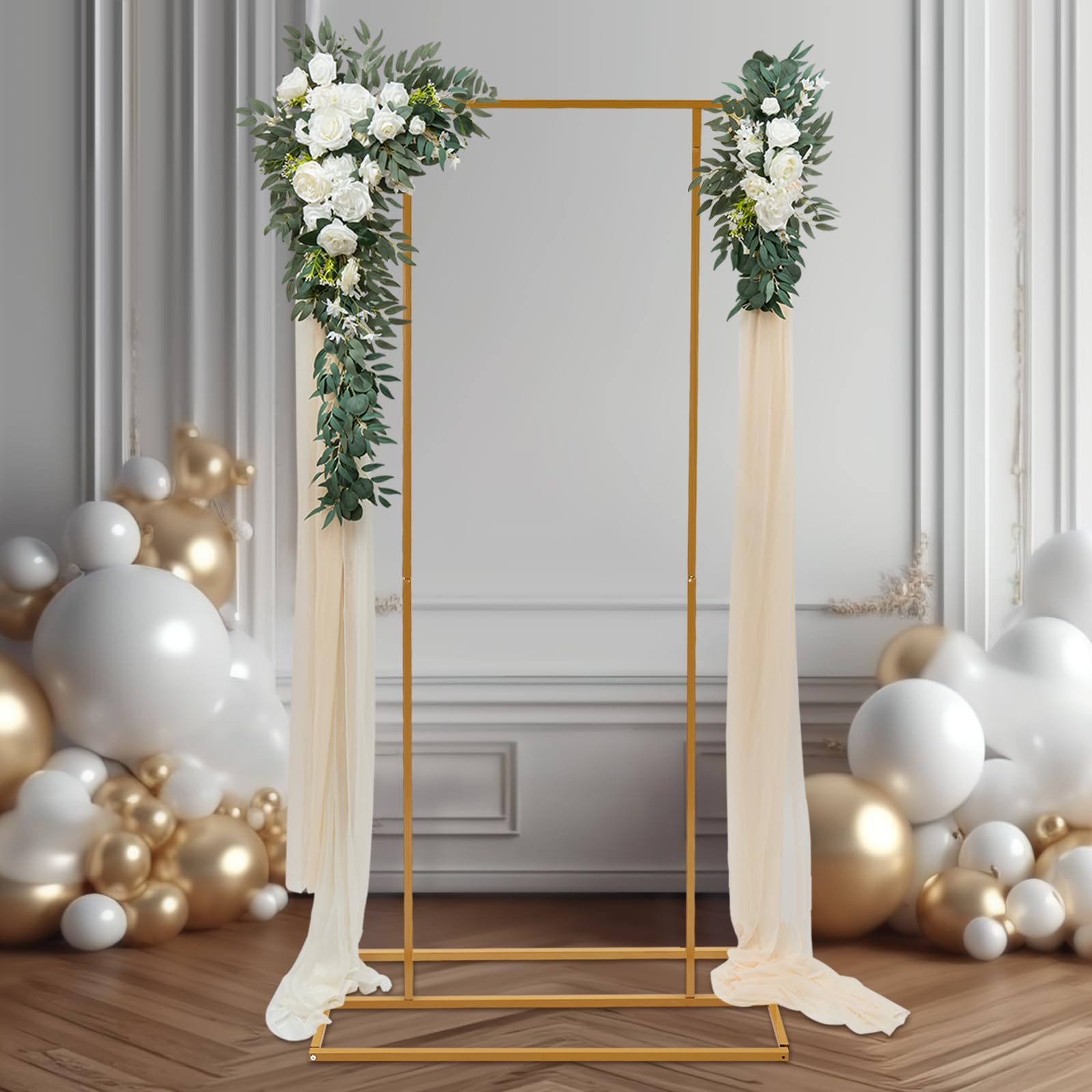 Supporto per sfondo fotografico, arco per matrimonio, metallo, stand per foto, festa, base stabile, fai da te, palloni ghirlande, laurea compleanno, giardino evento, installazione semplice, cornice