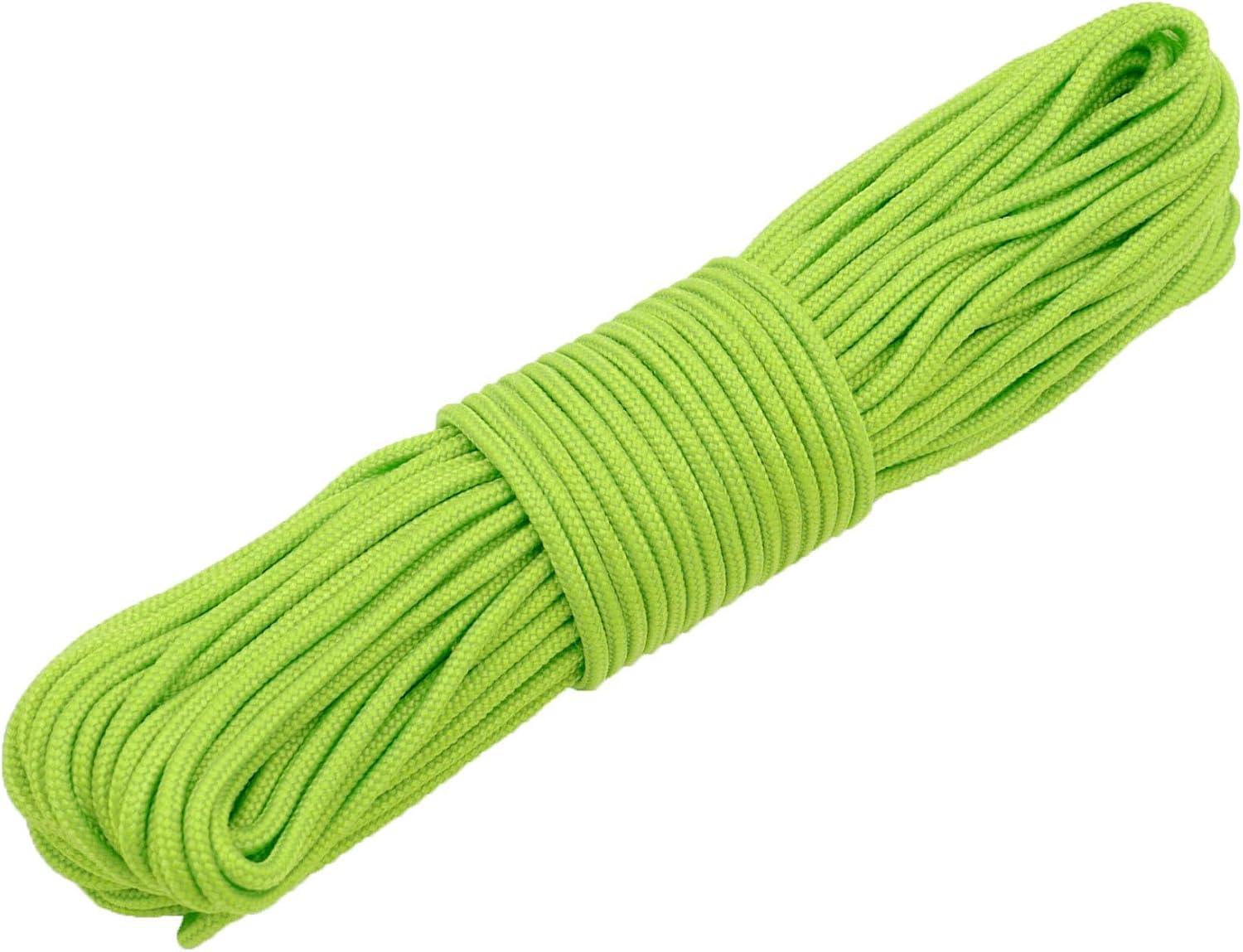 YOUGLE Parachute/Paracord Cord 4 Strands Core Micro Cord Guyline Tent Rope, 300LB Paracord for Outdoor Camping Hiking Bracelet,3.5mm x 30m (Blue)