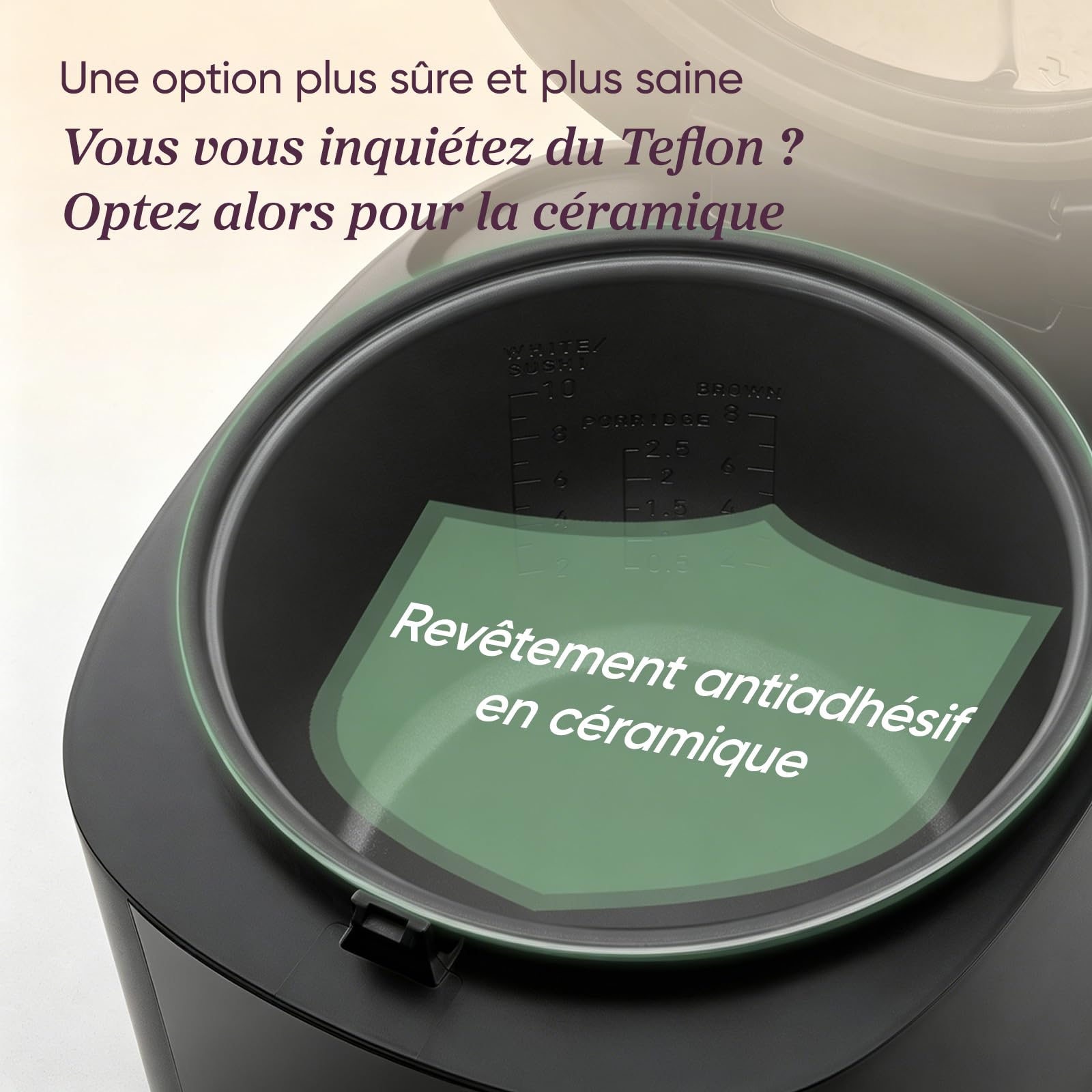 COSORI Cuiseur à riz, 1,8L, Multicuiseur avec 17 Programme