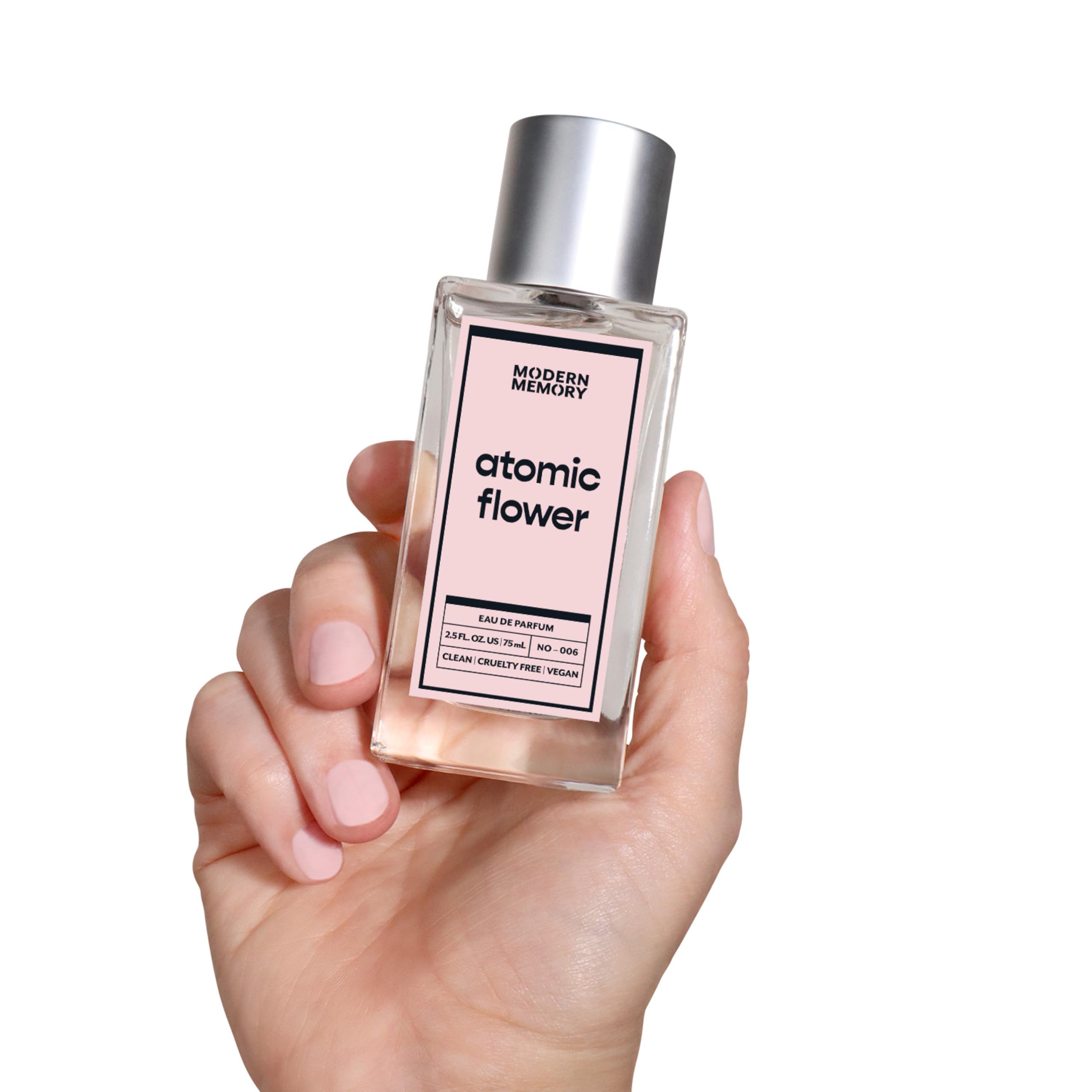 Atomic Flower Eau de Parfum, nuty zapachowe frezji, róży i wanilii, nadaje się do skóry wrażliwej, luksusowy zapach, 100 ml