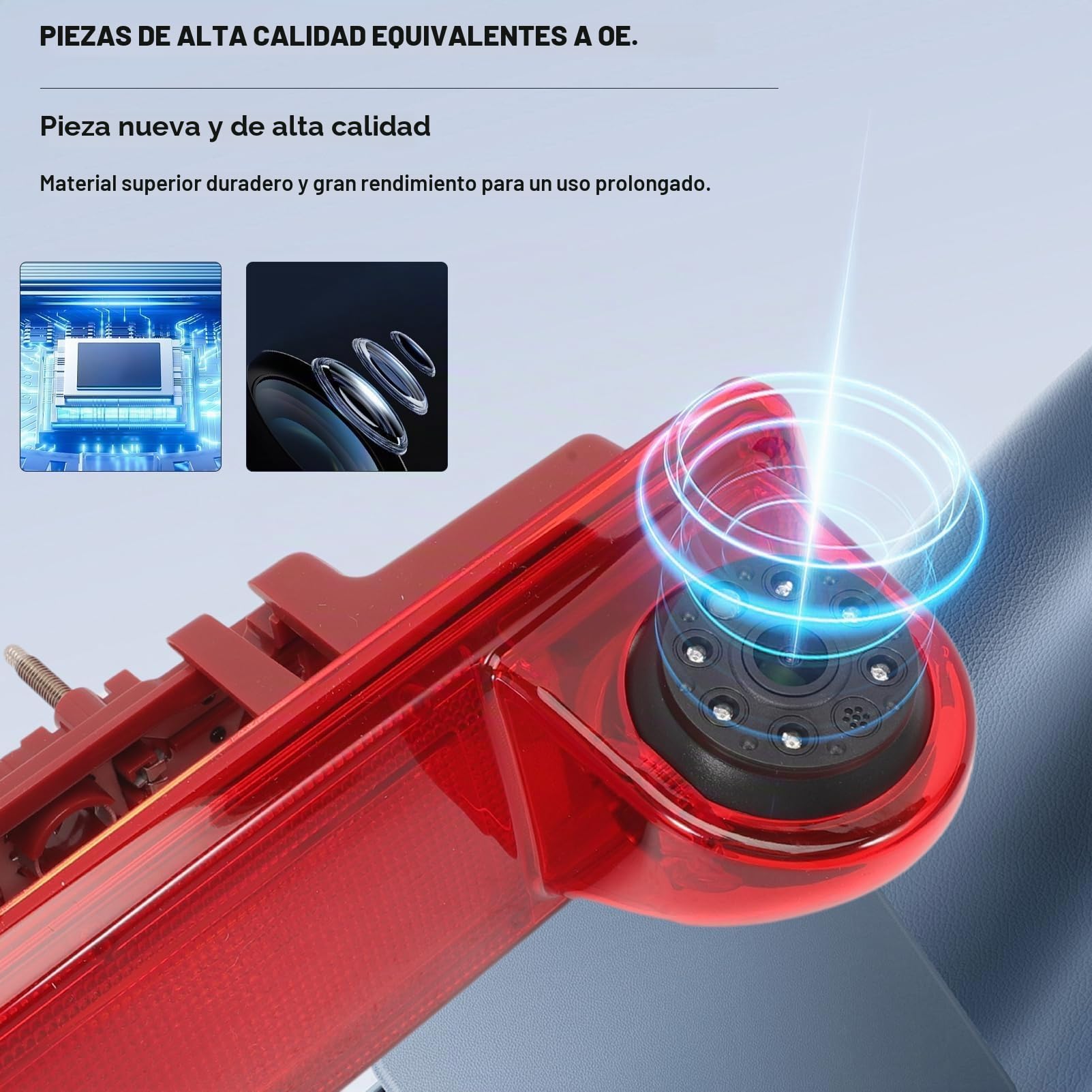 Cámara Trasera tráfico de luz de Freno para el Techo visión Nocturna Cámara tercero luz Parada cámara Prima Star Vauxhall Vivaro tráfico