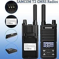 Vista 4 de SAMCOM Batería de repuesto GMRS Radios bidireccionales, compatible con Walkie Talkies T2 de mano 1100mAh GMRS para adultos de largo alcance, 1