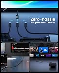 Silkland 8K HDMI Extension Cable 3.3FT/1M HDMI Extender 2.1, 8K@60hz 4K@120hz HDMI Male to Female Adapter,Ultra High Speed 48Gbps HDMI Cord Competible with Fire Stick TV Blu-Ray Laptop PS5/4 Xbox