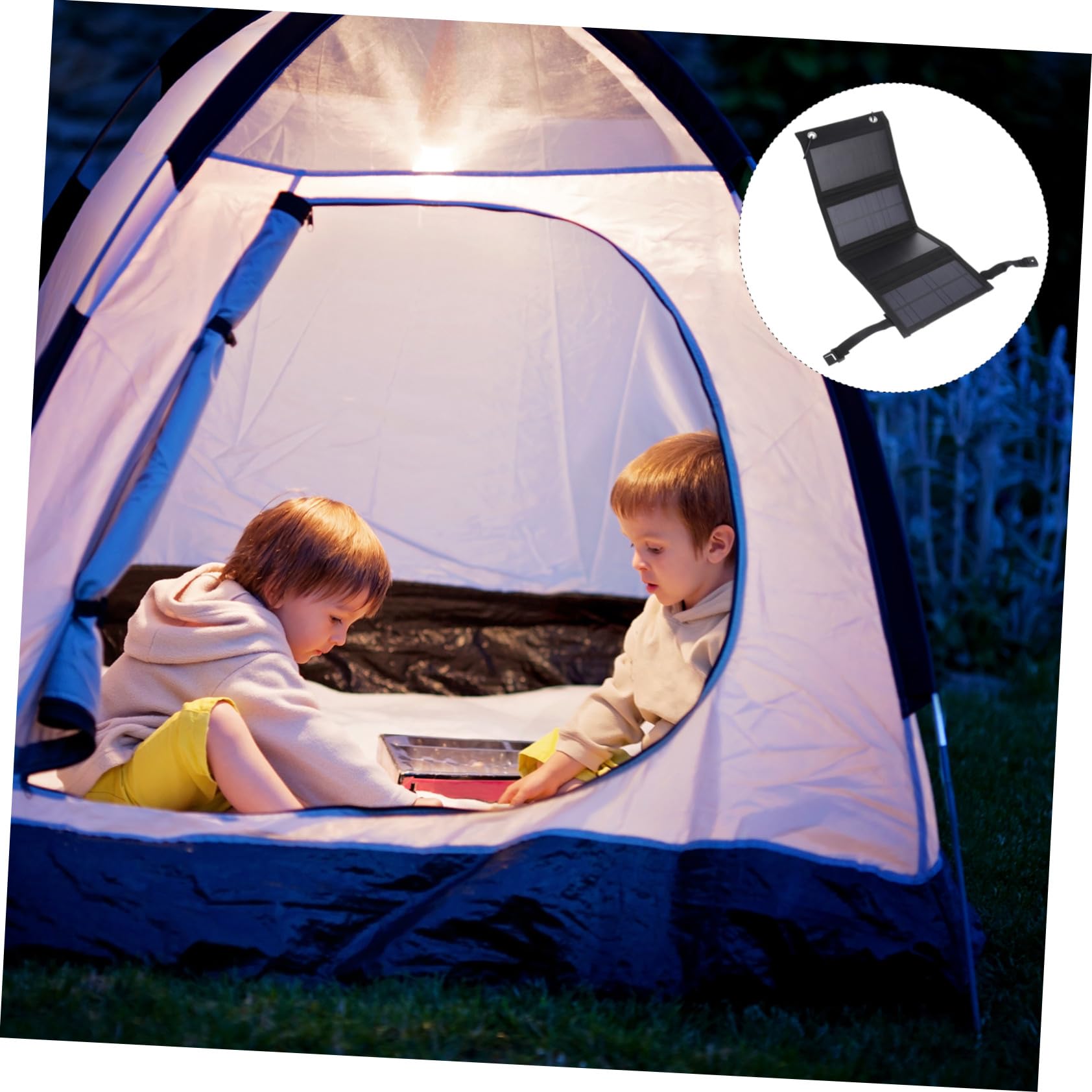Cargador Solar Plegable USB Panel Solar Exterior Portátil Alta Eficiencia para Camping Senderismo