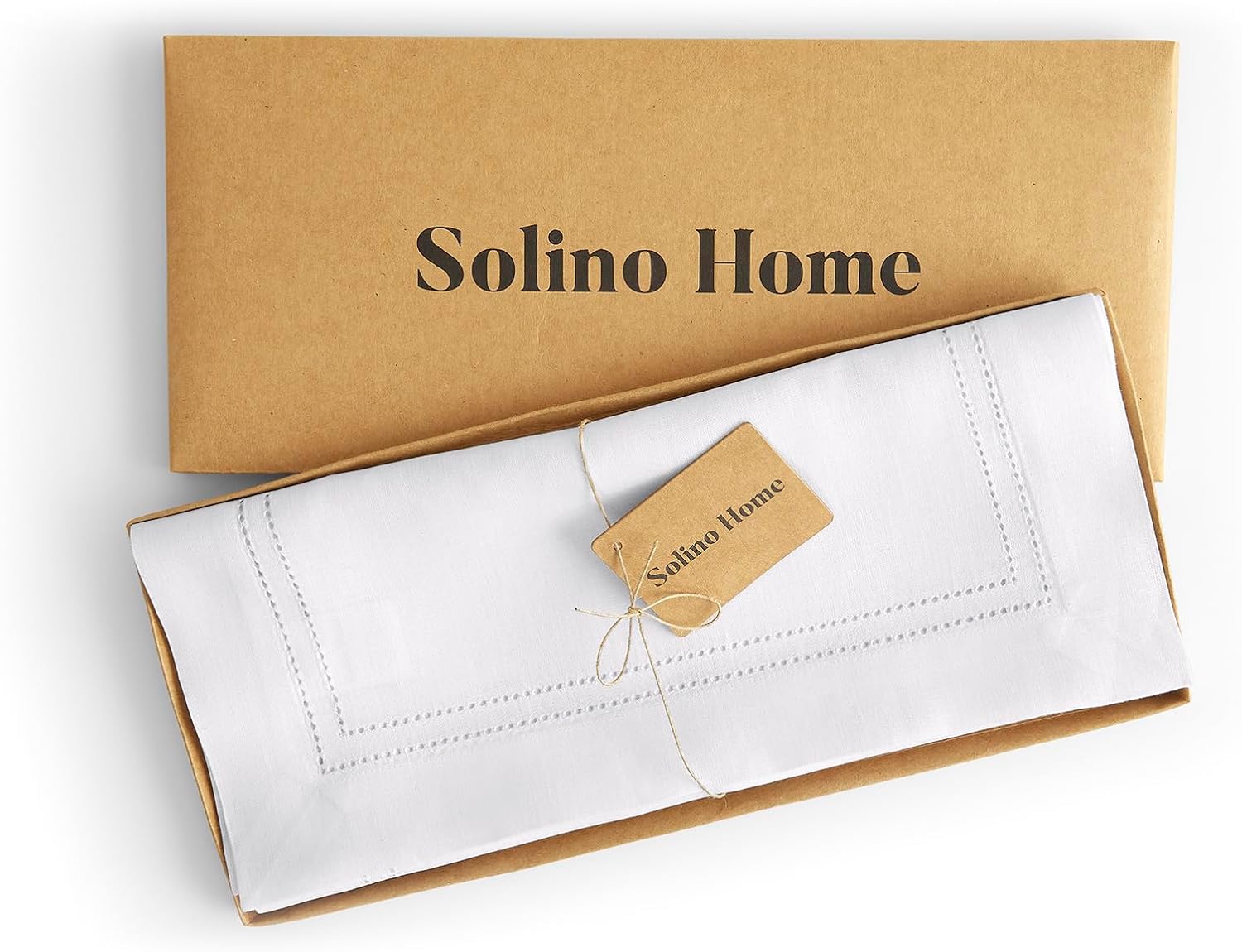 Solino Home Linen White Table Runner 90 Inches Long - 100% Pure Linen Double Hemstitch 14 x 90 Inch Table Runner for Dining, Mothers Day, Spring, Easter - Image 5