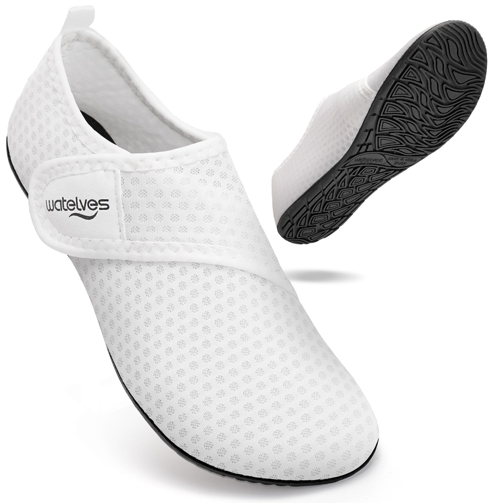 WateLves Badeschuhe Wasserschuhe Herren Damen Schwimmschuhe Strandschuhe Aquaschuhe Schnell Trocknend Breathable Surfschuhe Beach Pool Unisex