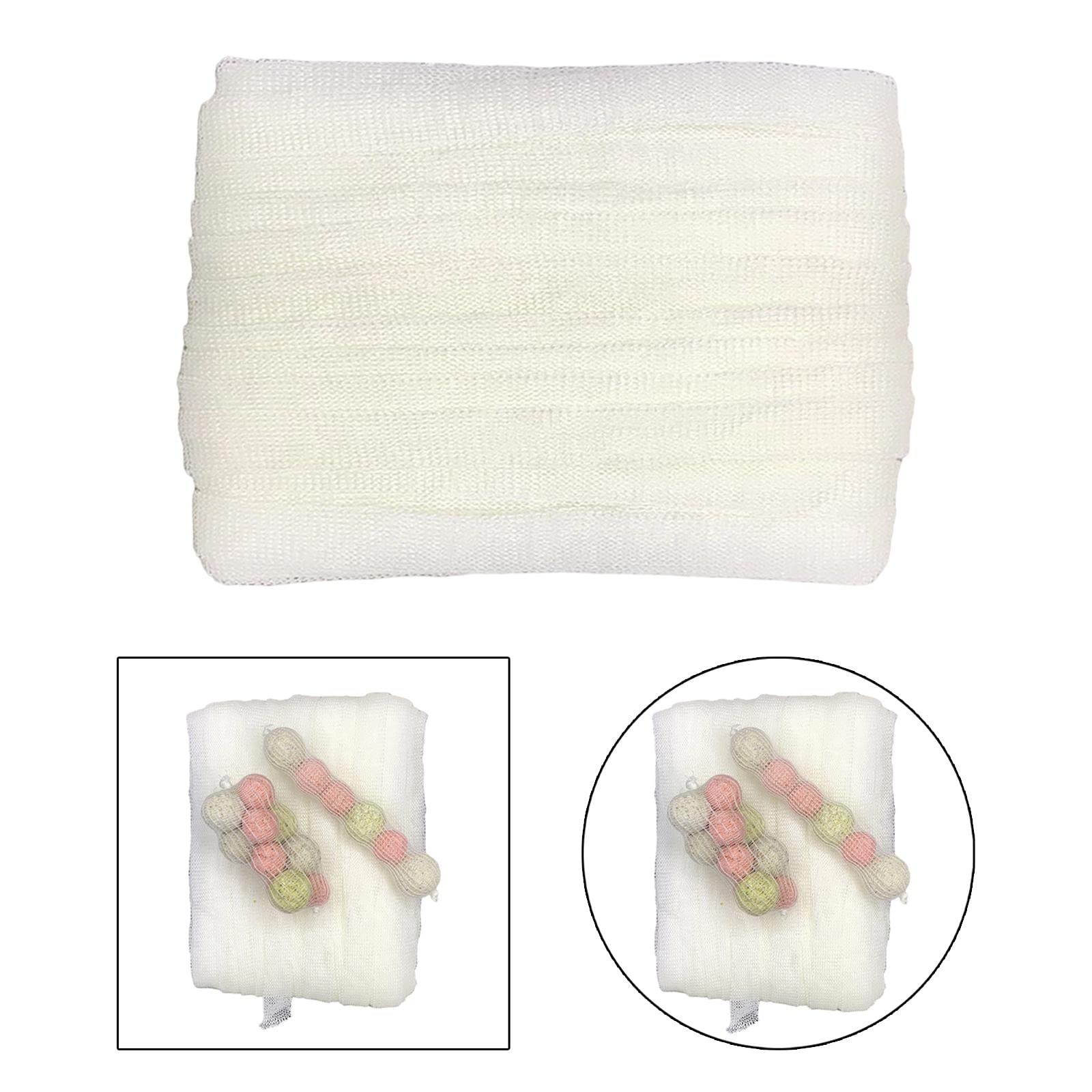 Sac de rangement en maille PVA soluble pour appâts - Universel - 25 mm - Blanc, Lot de 3 (blanc 44 mm), 44mm, comme description