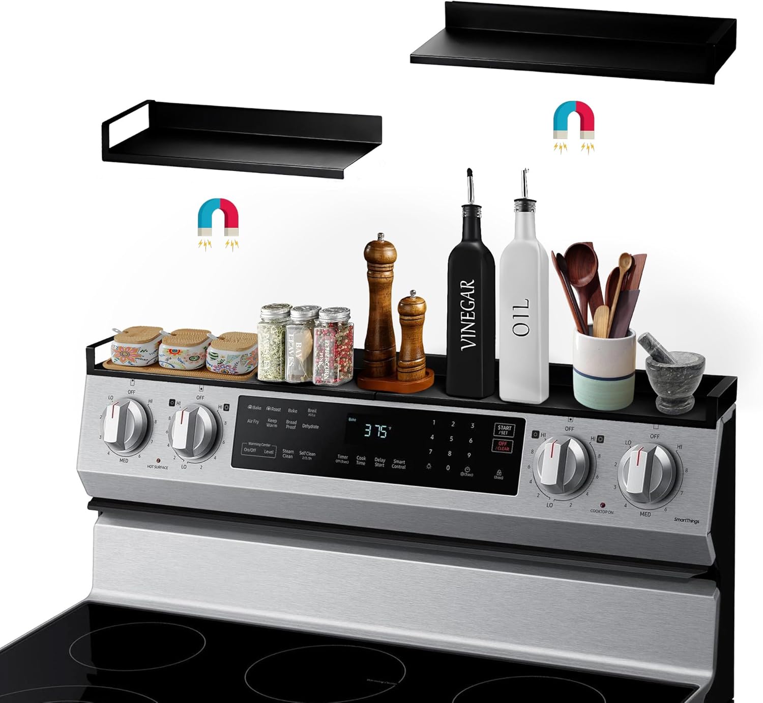 INSPIRARKLE Adjustable Stove Top Spice Rack