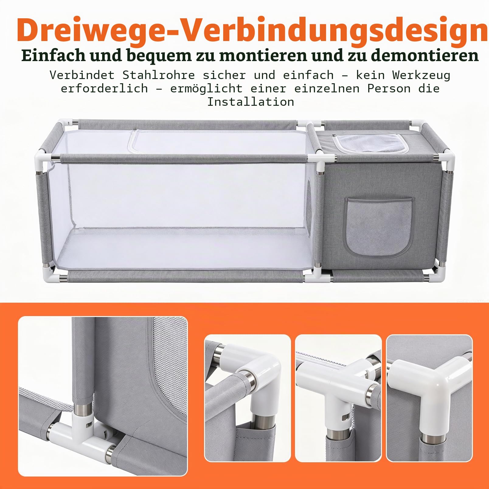 Kleintiergehege, Mit Oberer Abdeckung & Wasserdichtem Bodenfutter