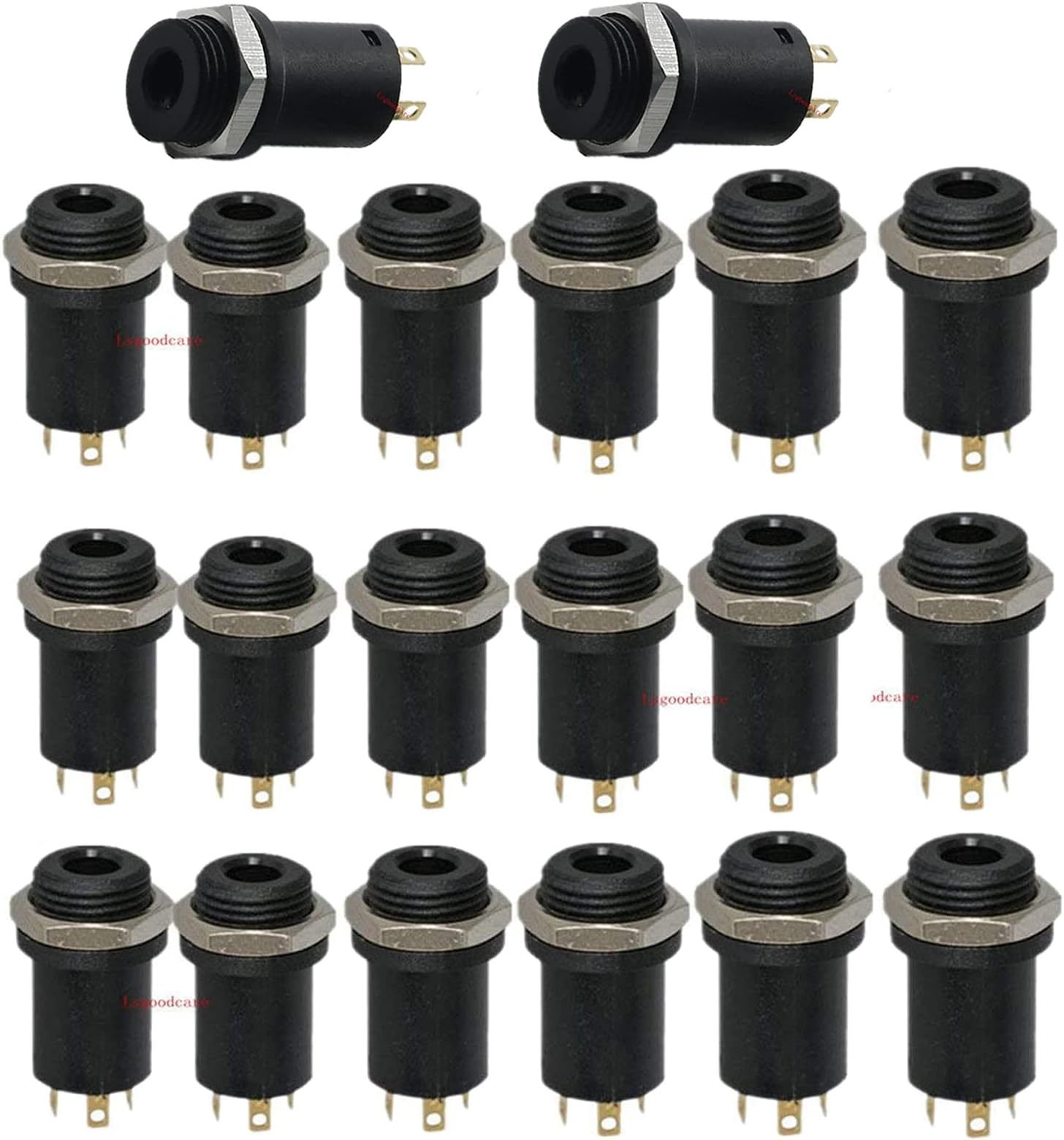 Amazon.com: bnafes 3.5mm Stereo 3-Pole (3-Pin) TRS Plug Jack Socket ...