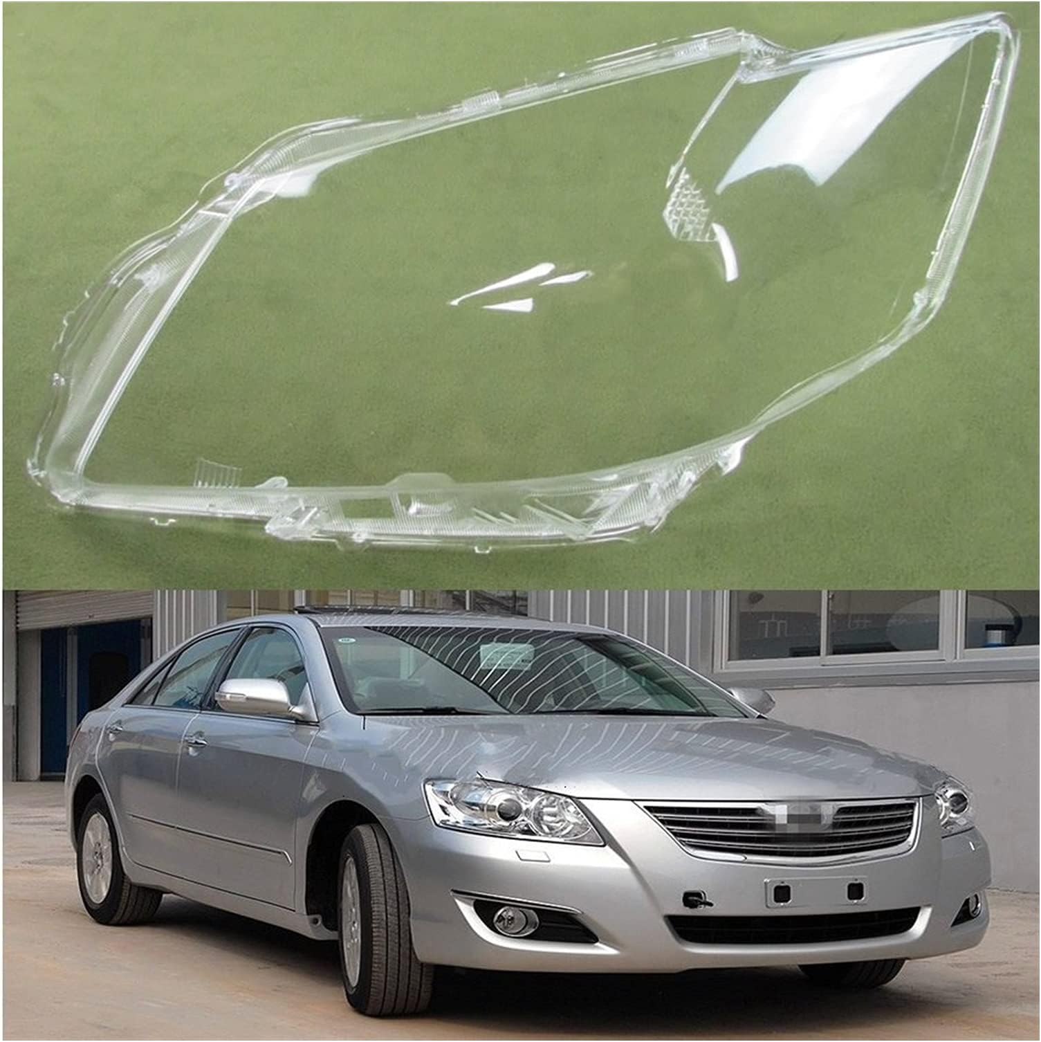 Transparent Automotive Headlight Covers Shell Lampshade Headlight Shell Mask Lens Glass Headlamp Shell For Toyoda Camry 125 126 127 2006 2007 2008 Headlight Lens (Color : 2PCS left and right)