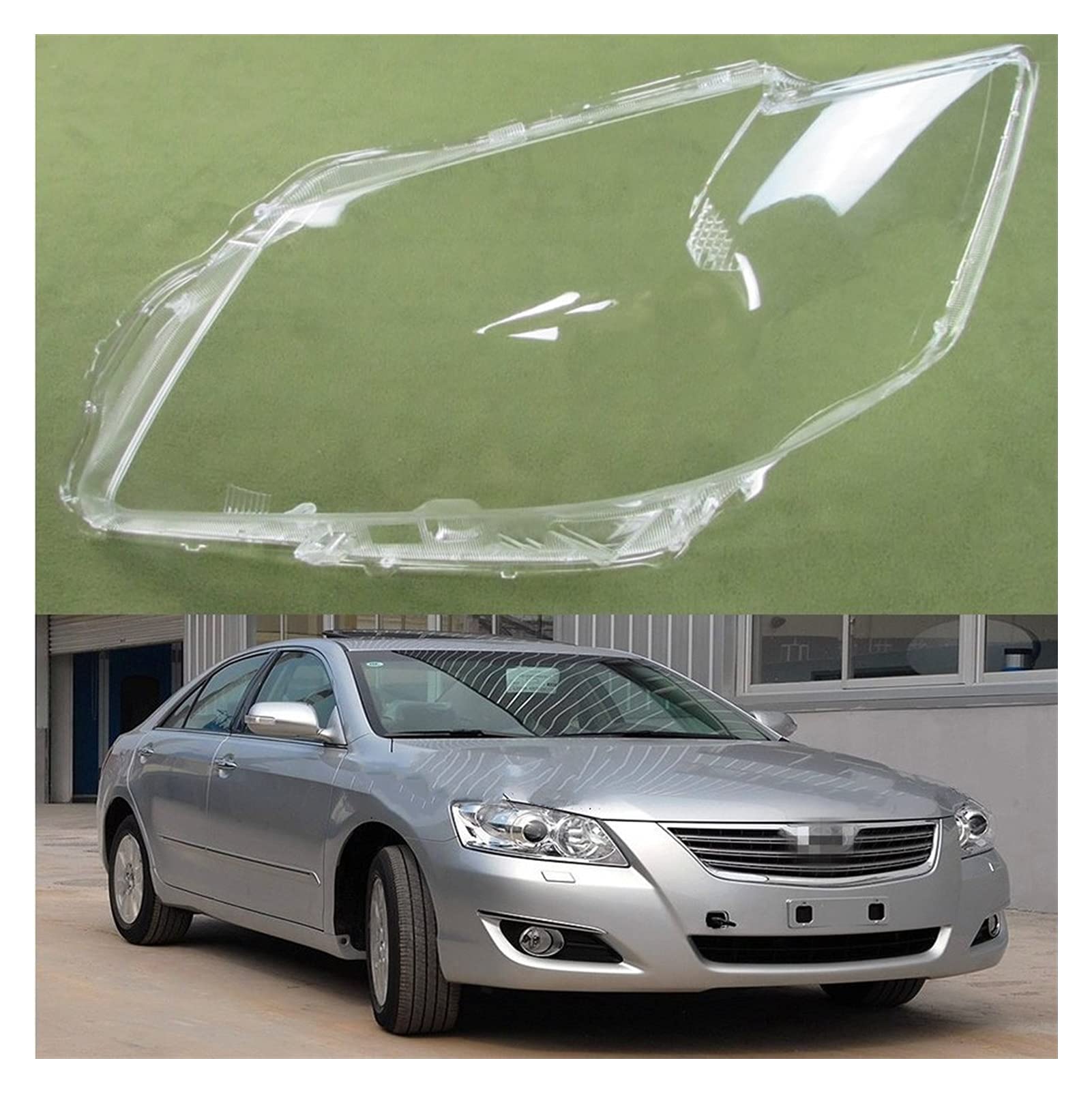 Transparent Automotive Headlight Covers Shell Lampshade Headlight Shell Mask Lens Glass Headlamp Shell For Toyoda Camry 125 126 127 2006 2007 2008 Headlight Lens (Color : 2PCS left and right)