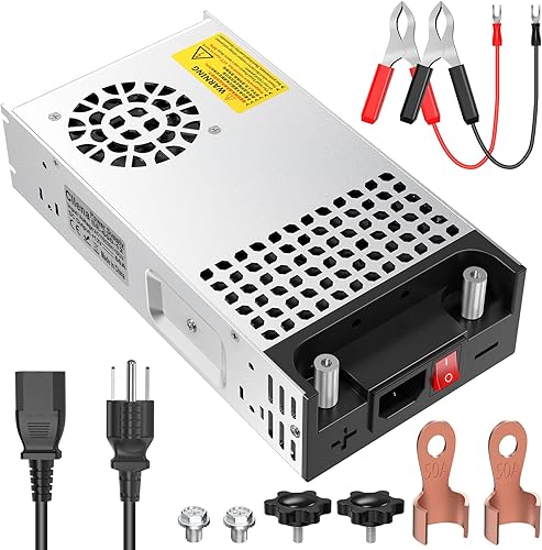 Cllena Convertidor de CA a CC, convertidor de 110 V CA a 12 V CC Transformador SMPS 40A 480W para RV, RadioEstéreos de coche, tira LED, CCTV,
