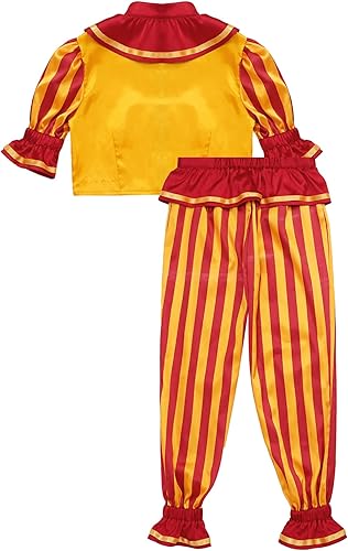 Miniatura 4 de YOOJOO Disfraz de payaso de dibujos animados para niños, disfraz de payaso de sol, luna, títeres de payaso, cosplay, Halloween, fiesta de carnaval