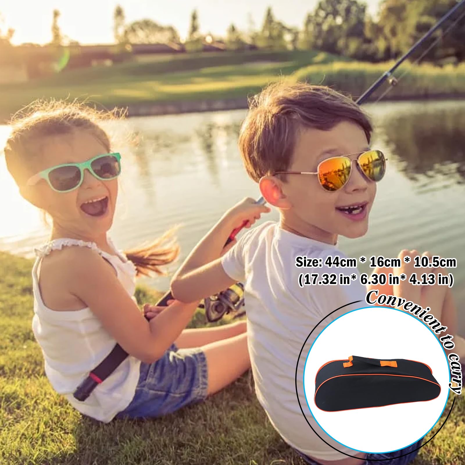 Kit de Canne à Pêche pour Enfants, Canne a Peche Enfant 150cm avec Moulinet et Leurres, pour Débutants, Ensemble Complet avec Accessoires et Sac de Transport pour Garçons et Filles
