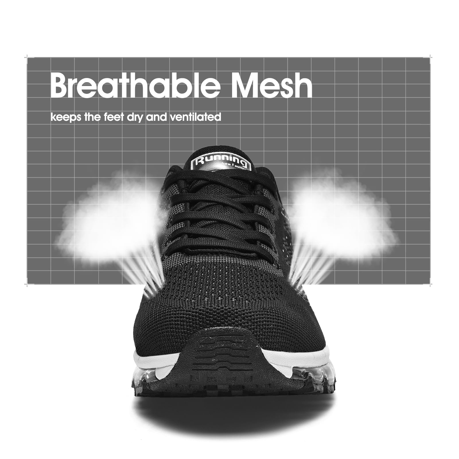 Uomo Donna Air Scarpe da Ginnastica Corsa Sportive Fitness Running Sneakers Basse Interior Casual all'Aperto 34-46 EU