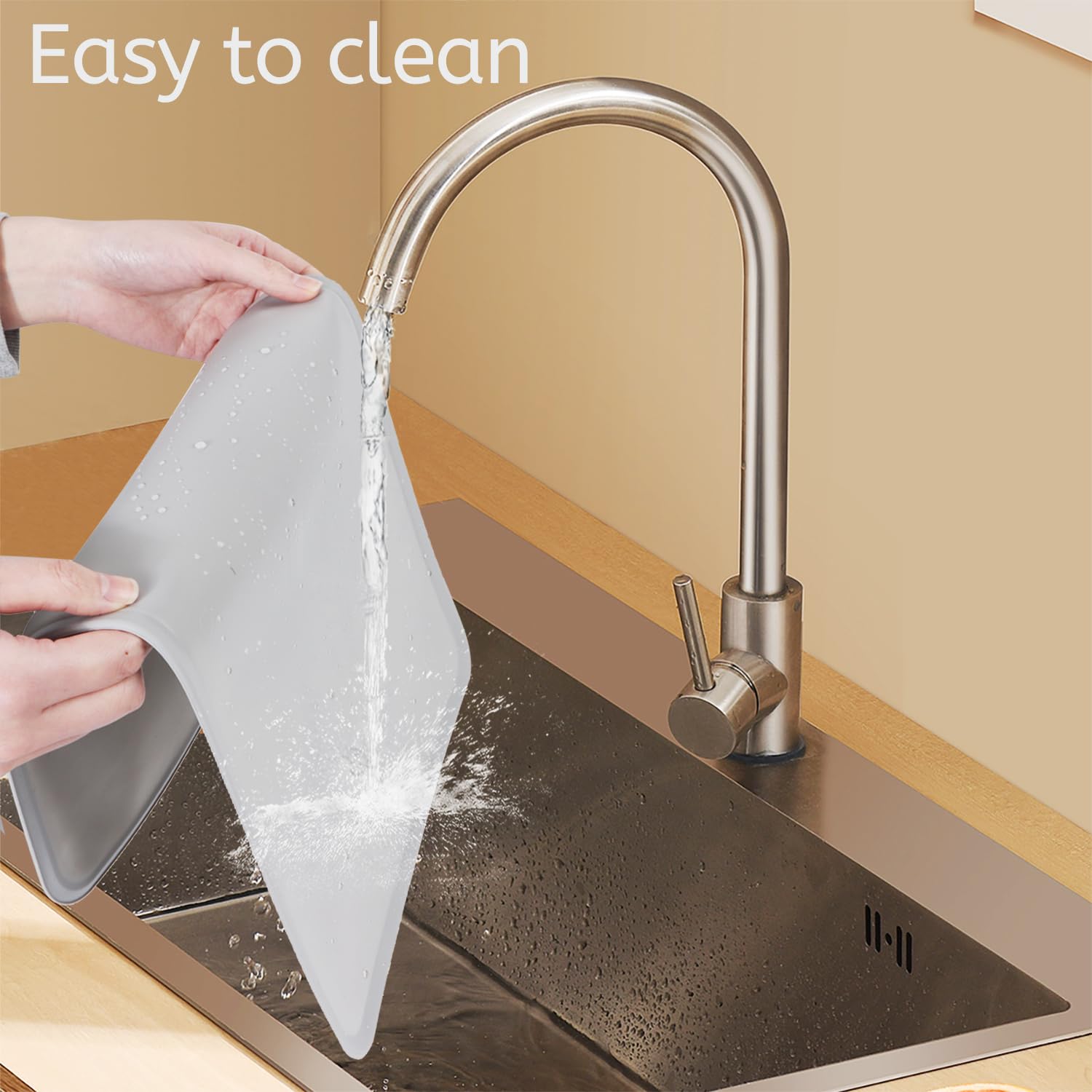 Tappetini Sottociotola Per Cani E Gatti - 2 Pezzi In Silicone 48x30cm, Impermeabili E Antiscivolo - Foto 6