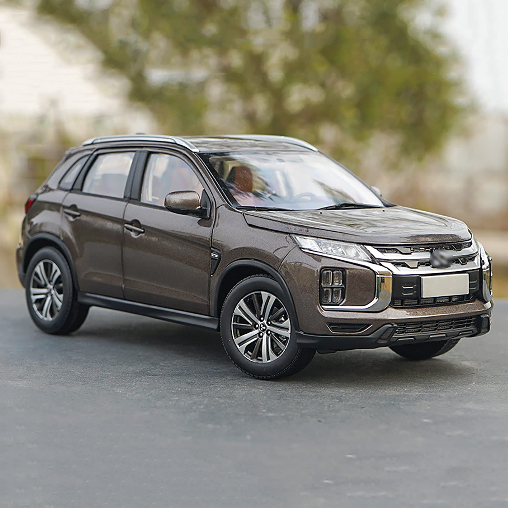 WangXLDD Die-Cast Vehicles 1/18 Scale Car Model, Compatible with Mitsubishi ASX, Simulation Alloy SUV Toy Vehicles for Children's Toy Boy Gift (Brown)
