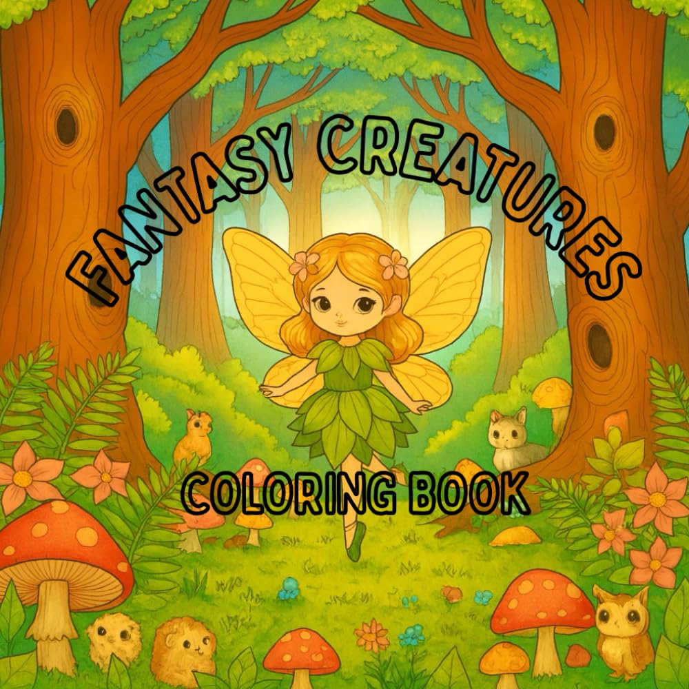 FANTASY CREATURES: COLORING BOOK