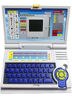 Meghasky Kids Laptop English Learner Computer, 22 Activities & Games with Mouse, Educational Tablet Notebook for 3 to 12 Year Old