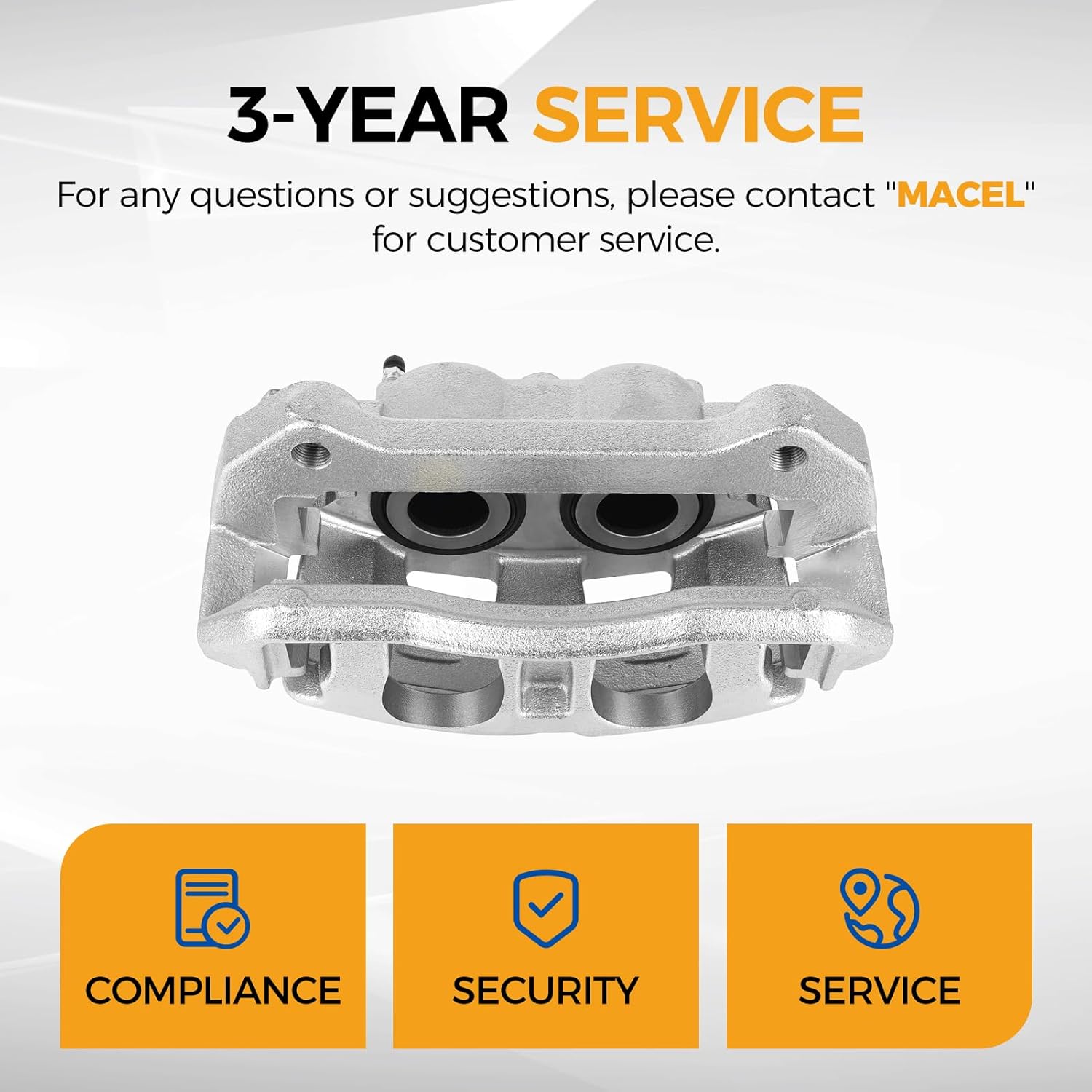 PAROD 18B5405 18B5404 Front Brake Caliper Fit for Ford F-150 2012-2016, Ford Lobo 2011-2013 6.2L V8, Passenger & Drive Side w/Bracket