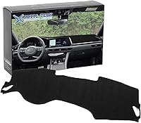 Vista 9 de x xotic tech Alfombrilla para consola central para tablero de instrumentos precortada, antideslizante, protector solar antirreflejos, cubierta