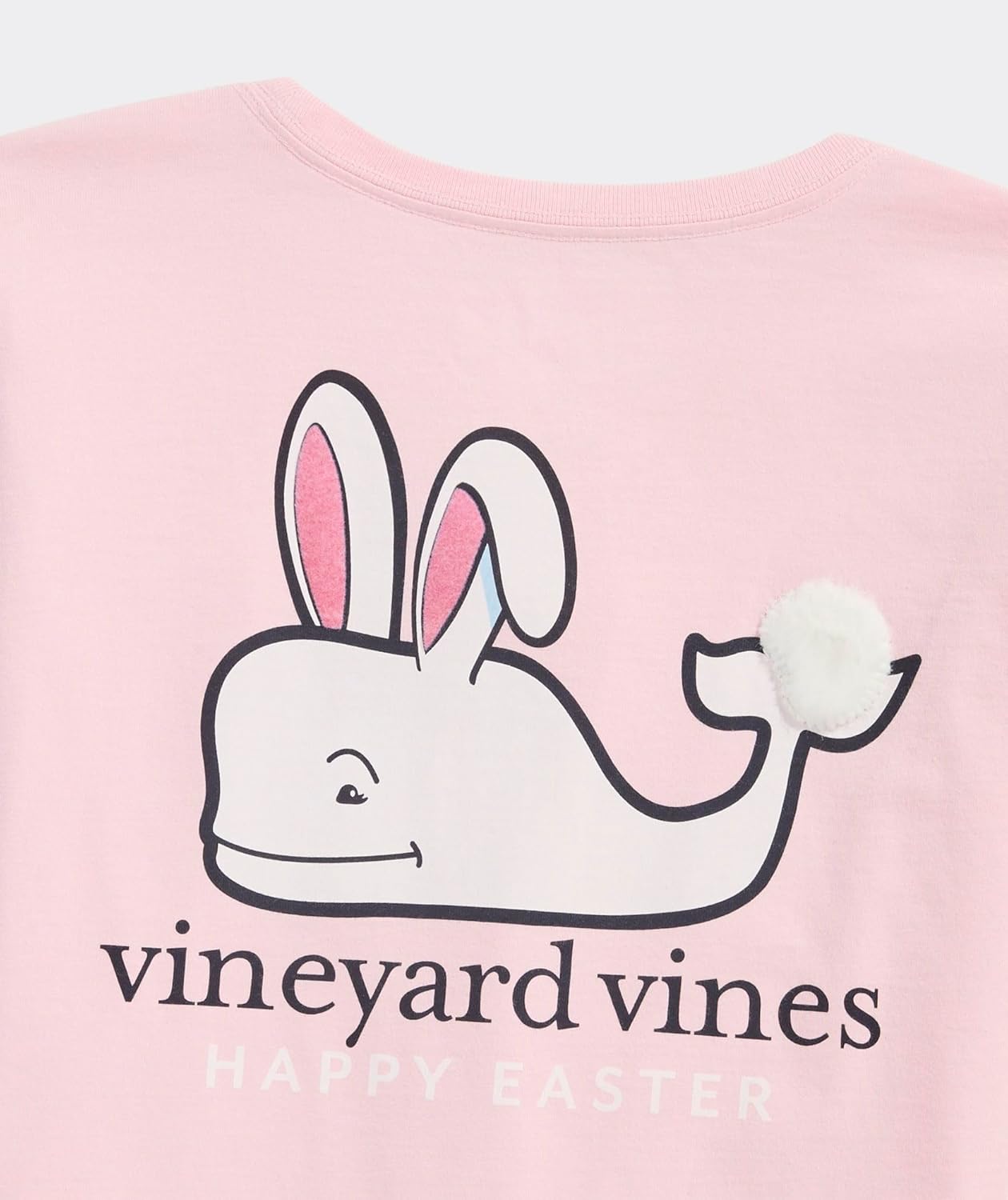 Vineyard Vines Girls Girls' Fuzzy Easter Bunny Whale Long-Sleeve Pocket Tee - Image 3