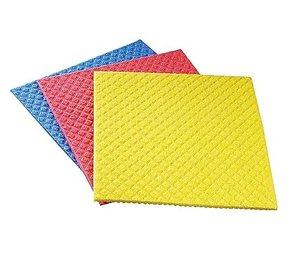 Shagun Pack of 5 Reusable and Washable Sponge Wipe for Kitchen Cleaning/Multipurpose Use/Sponge Scrubber (Multicolour)