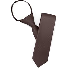 Puistr Boys Tie Pre-tied Kids Solid Color Necktie for Age 8-12