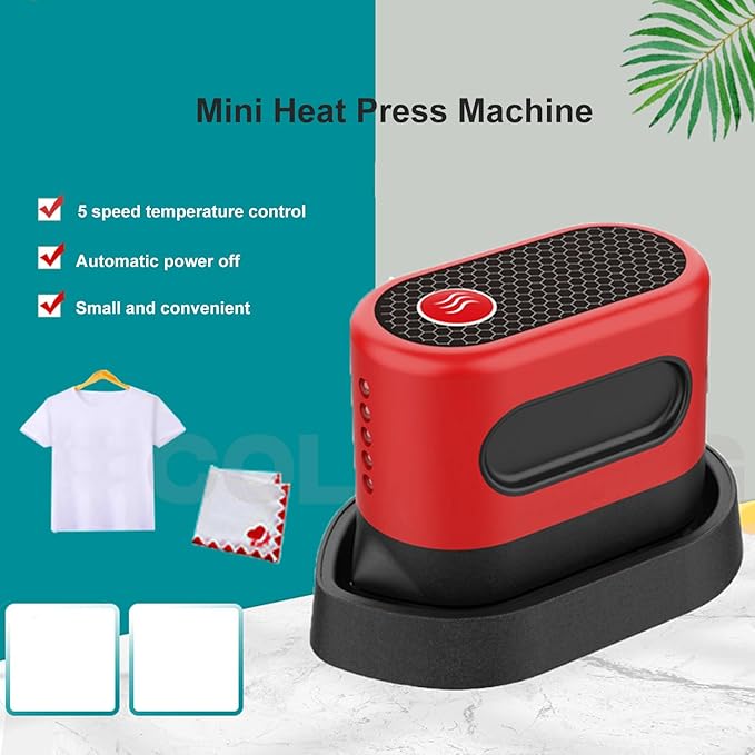 Prensa de calor para gorras portátil, 5 niveles, apagado automático miniatura 2