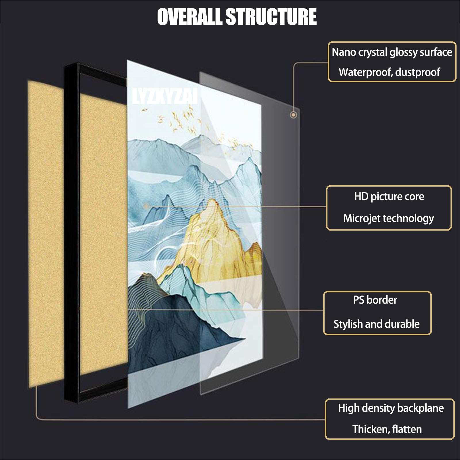 Copertura Decorativa Per Contatore Elettrico - In Legno 40x30 Cm Per Parete